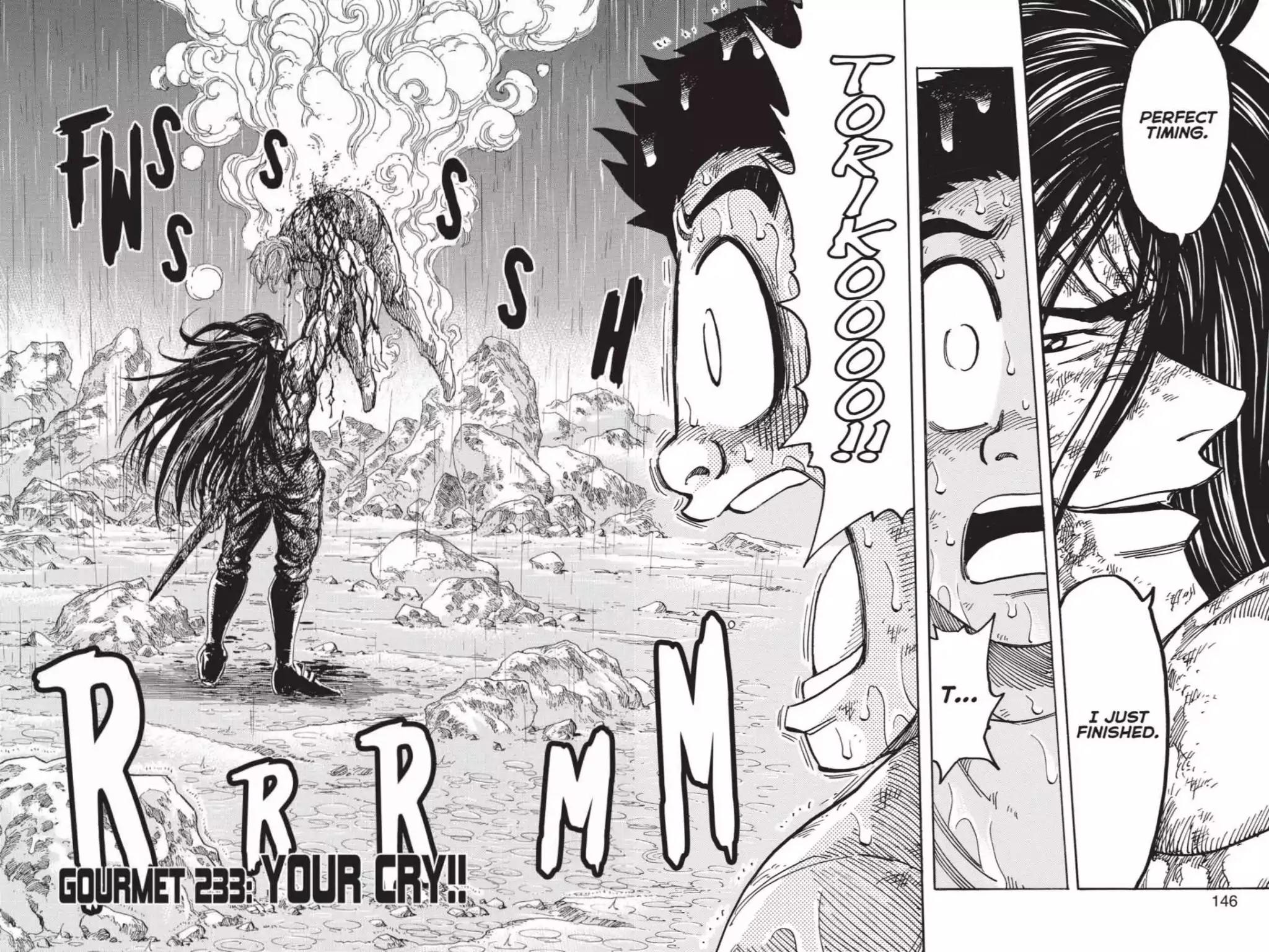 Toriko Chapter 233 page 2 - Chapter 233: Vol.26 Gourmet 233: Your Cry!!