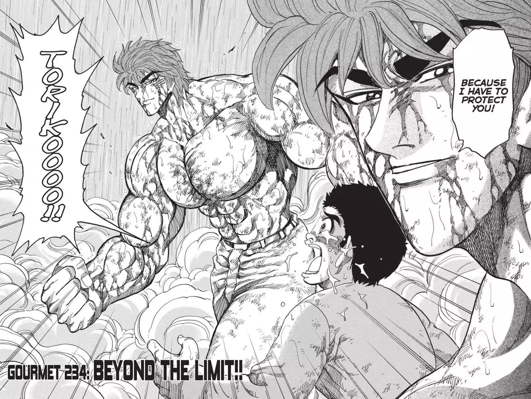 Toriko Chapter 234 page 2 - Chapter 234: Vol.26 Gourmet 234: Beyond the Limit!!