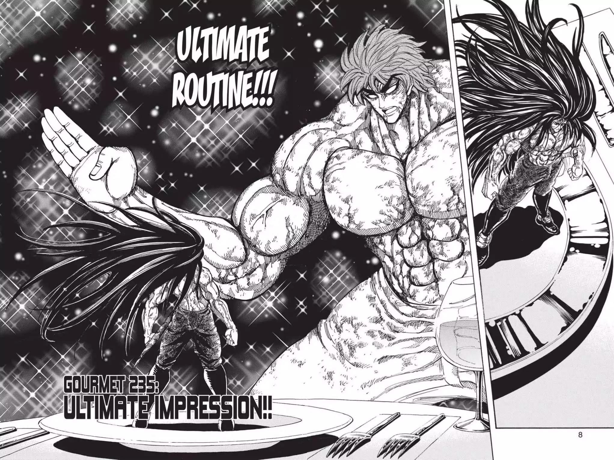 Toriko Chapter 235 page 8 - Chapter 235: Vol.27 Gourmet 235: Ultimate Impression!!