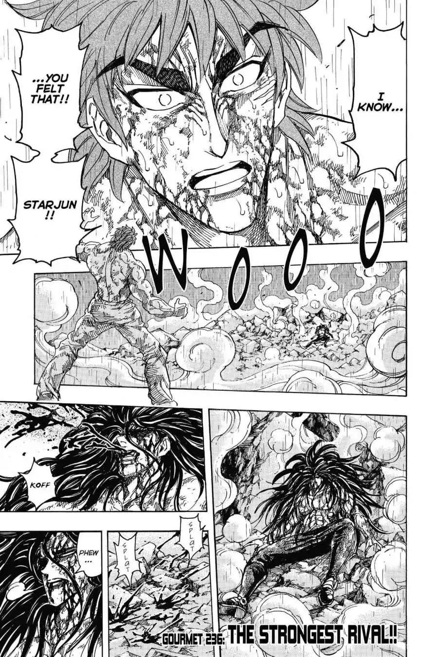 Toriko Chapter 236 page 1 - Chapter 236: Vol.27 Gourmet 236: The Strong Rival!!