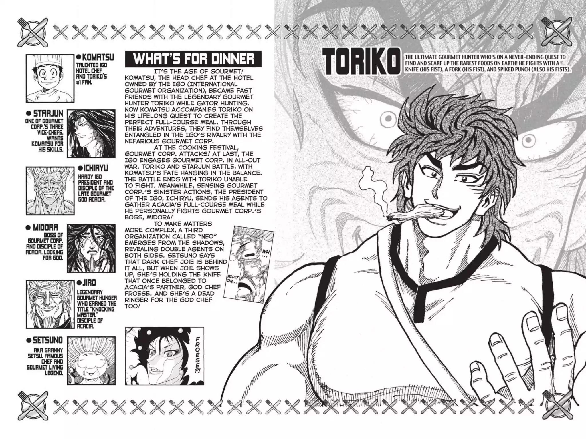 Toriko Chapter 244 page 5 - Chapter 244: Vol.28 Gourmet 244: Puzzling Identity!!