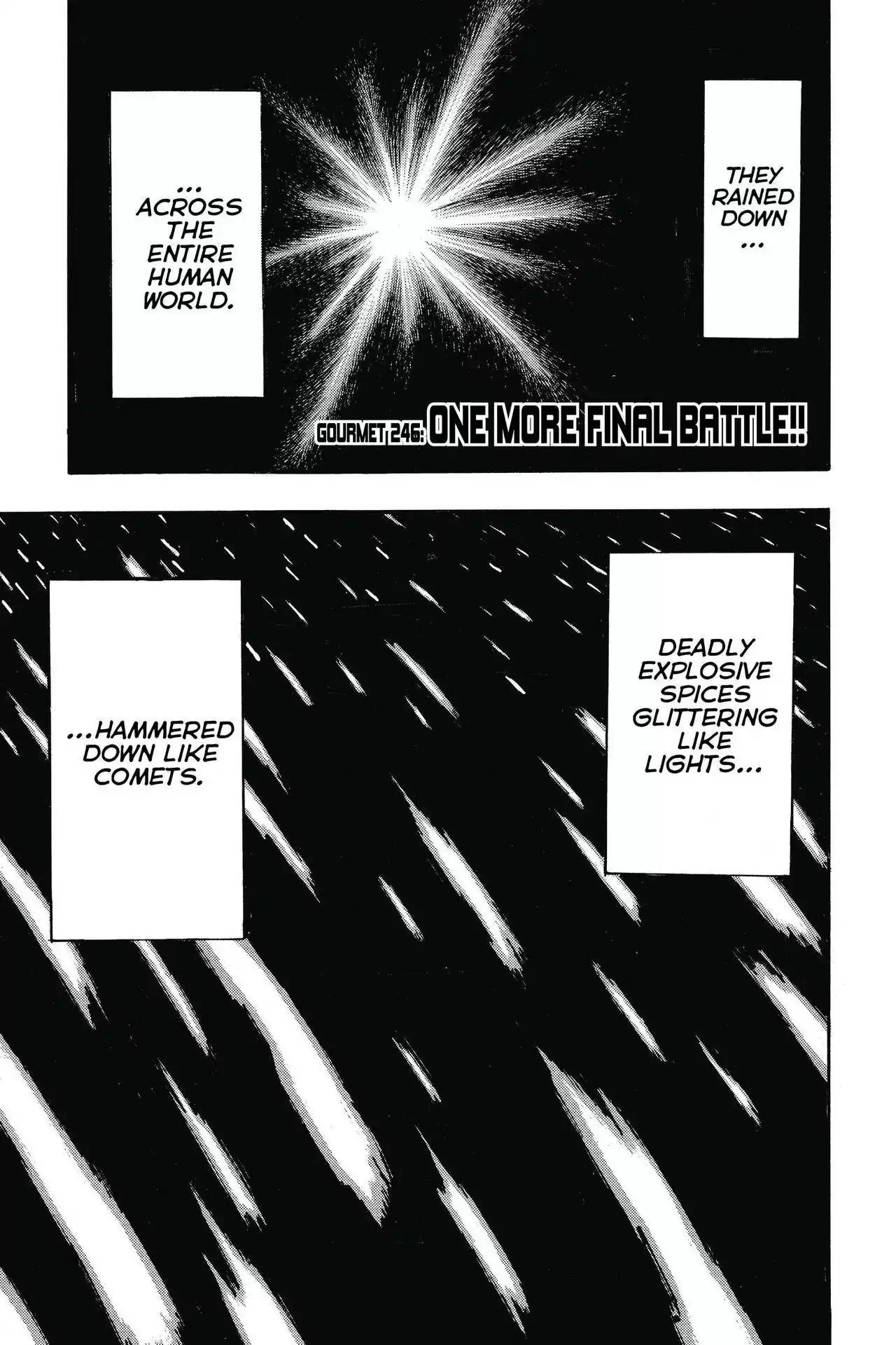 Toriko Chapter 246 page 1 - Chapter 246: Vol.28 Gourmet 246: One More Final Battle!!