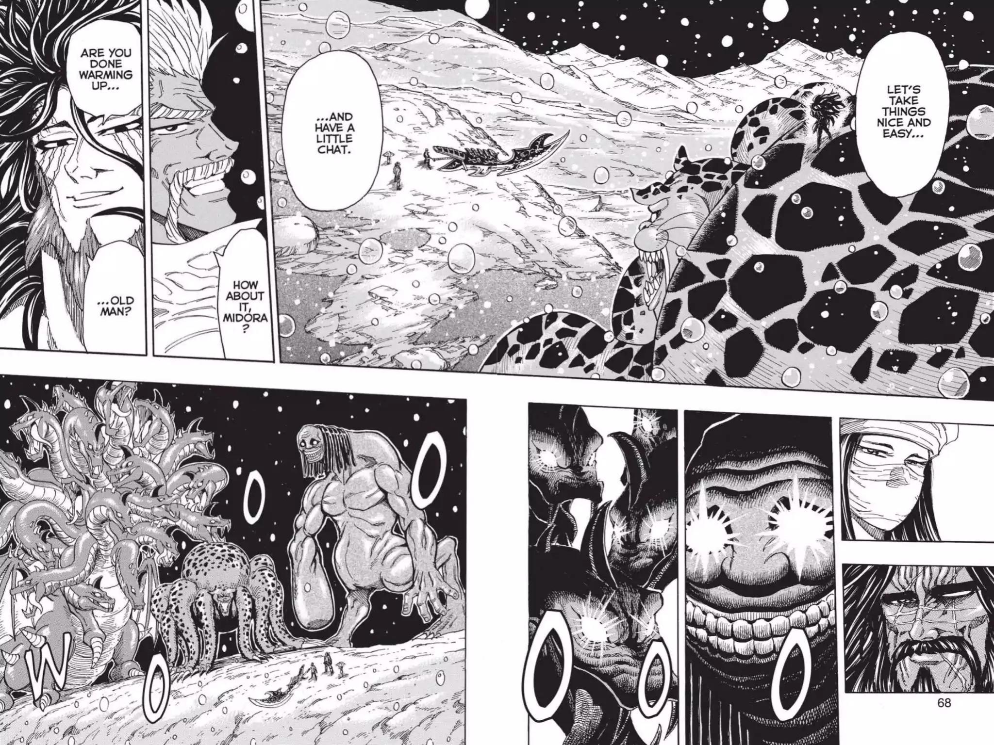 Toriko Chapter 247 page 2 - Chapter 247: Vol.28 Gourmet 247: Ichiryu and Midora Collide!!