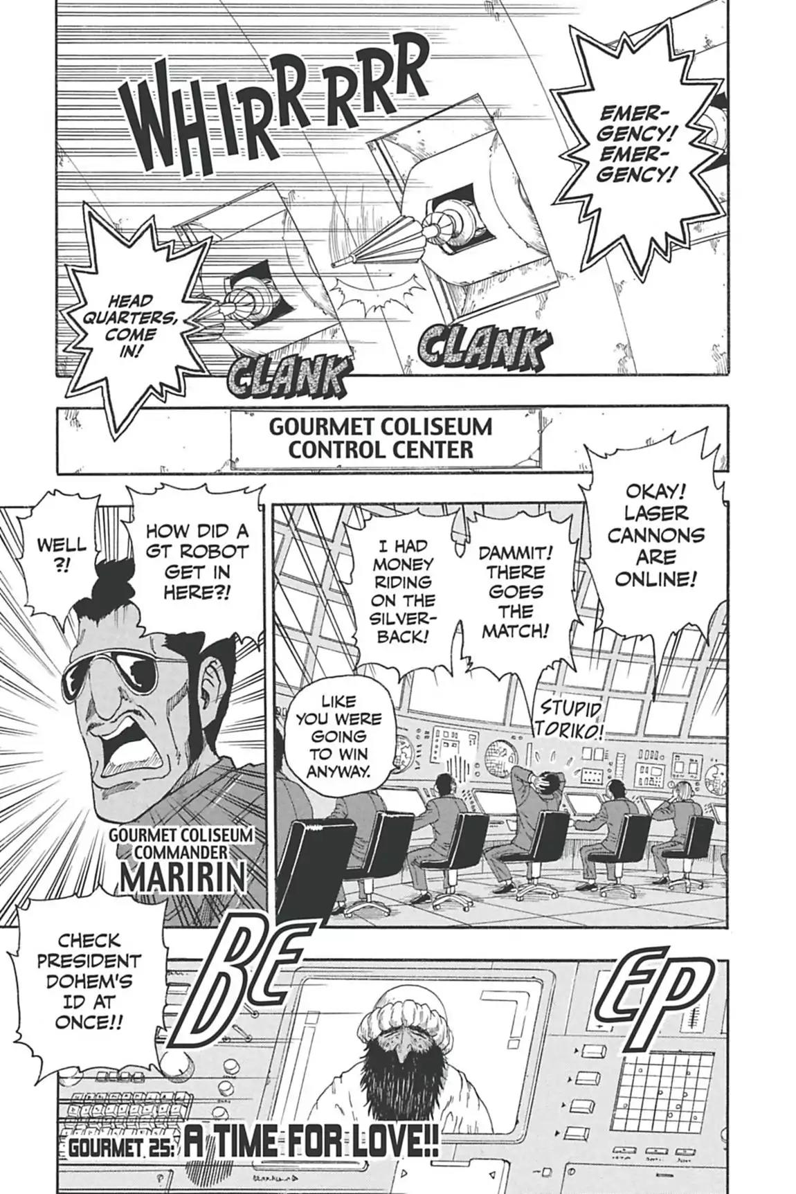 Toriko Chapter 25 page 1 - Chapter 25: Vol.3 Gourmet 25: A Time for Love!!