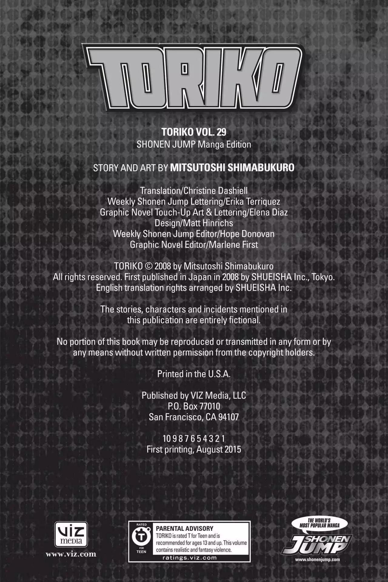 Toriko Chapter 254 page 3 - Chapter 254: Vol.29 Gourmet 254: End of Sadness!!