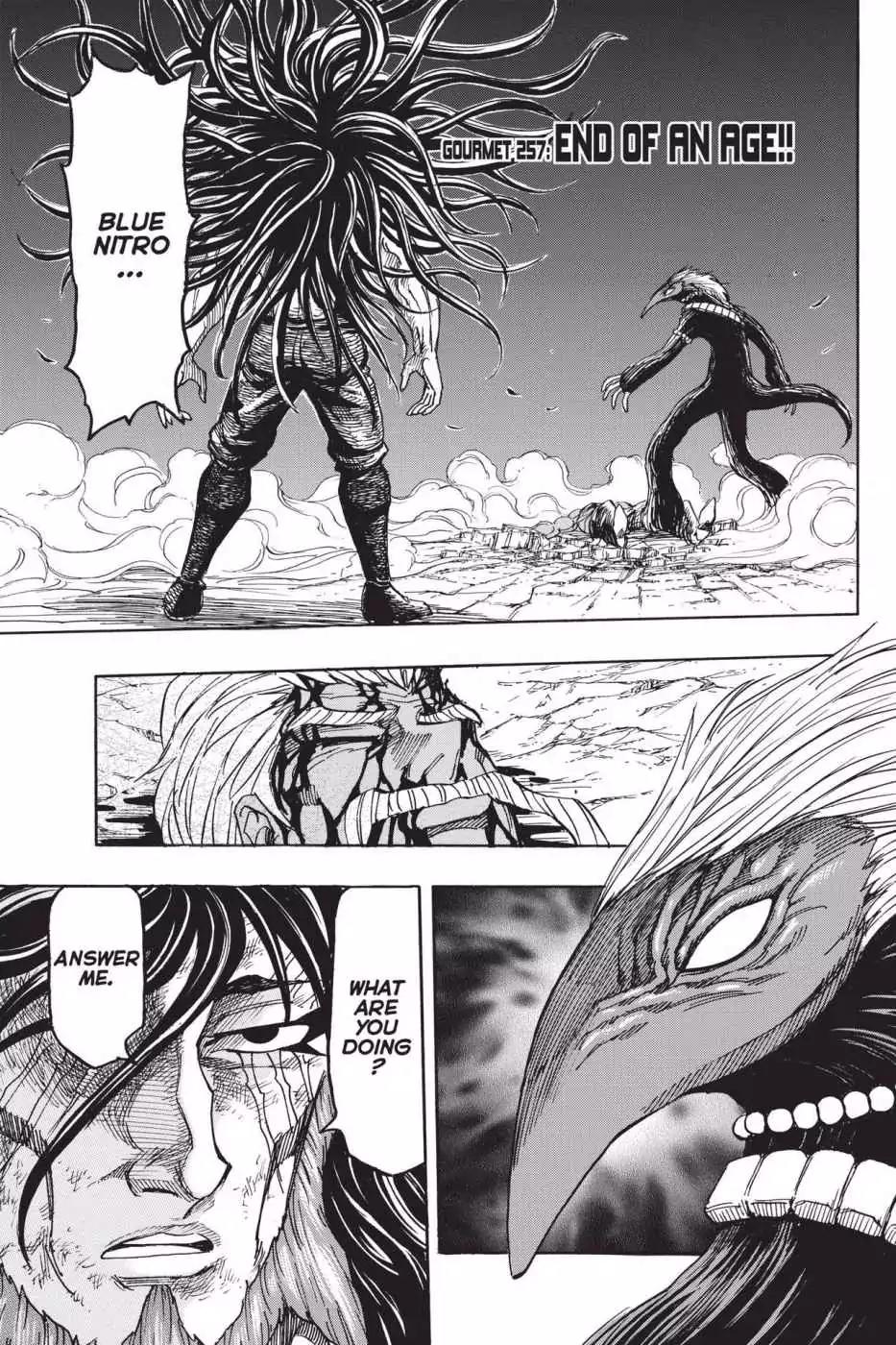 Toriko Chapter 257 page 1 - Chapter 257: Vol.29 Gourmet 257: End of an Age!!