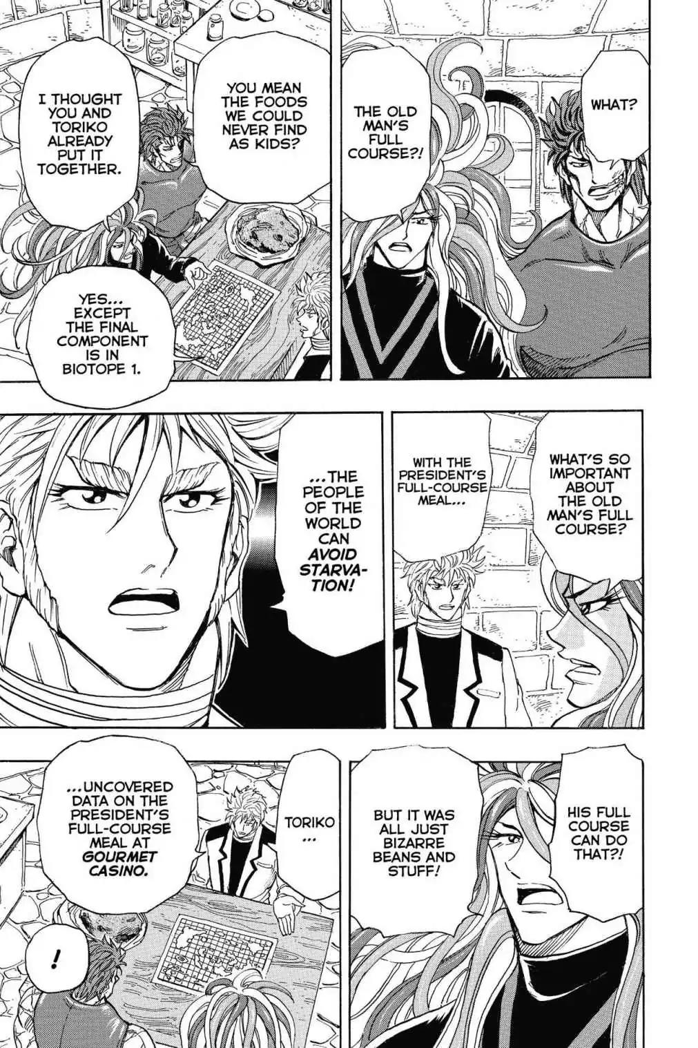 Toriko Chapter 259 page 15 - Chapter 259: Vol.29 Gourmet 259: Coco's Hypothesis!!
