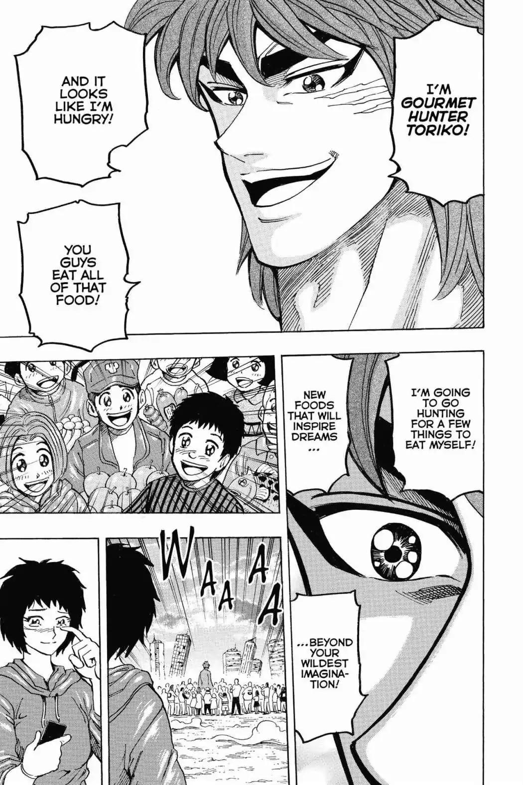 Toriko Chapter 263 page 13 - Chapter 263: Vol.29 Gourmet 263: World's Greatest Gourmet Hunter!!