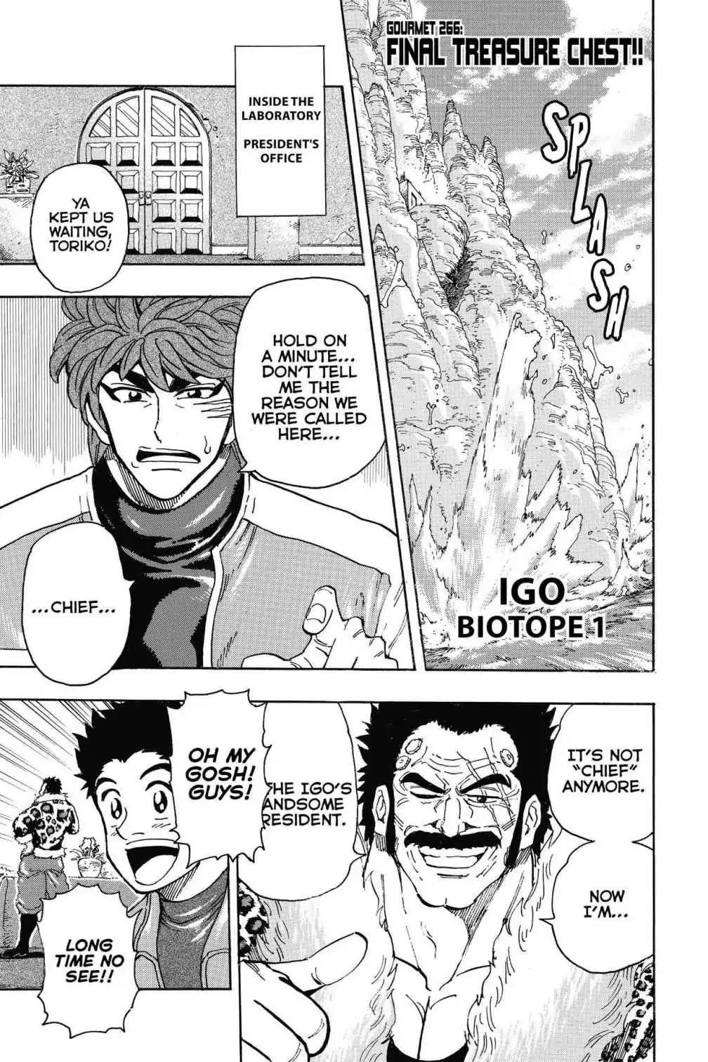 Toriko Chapter 266 page 1 - Chapter 266: Vol.30 Gourmet 266: Final Treasure Chest!!