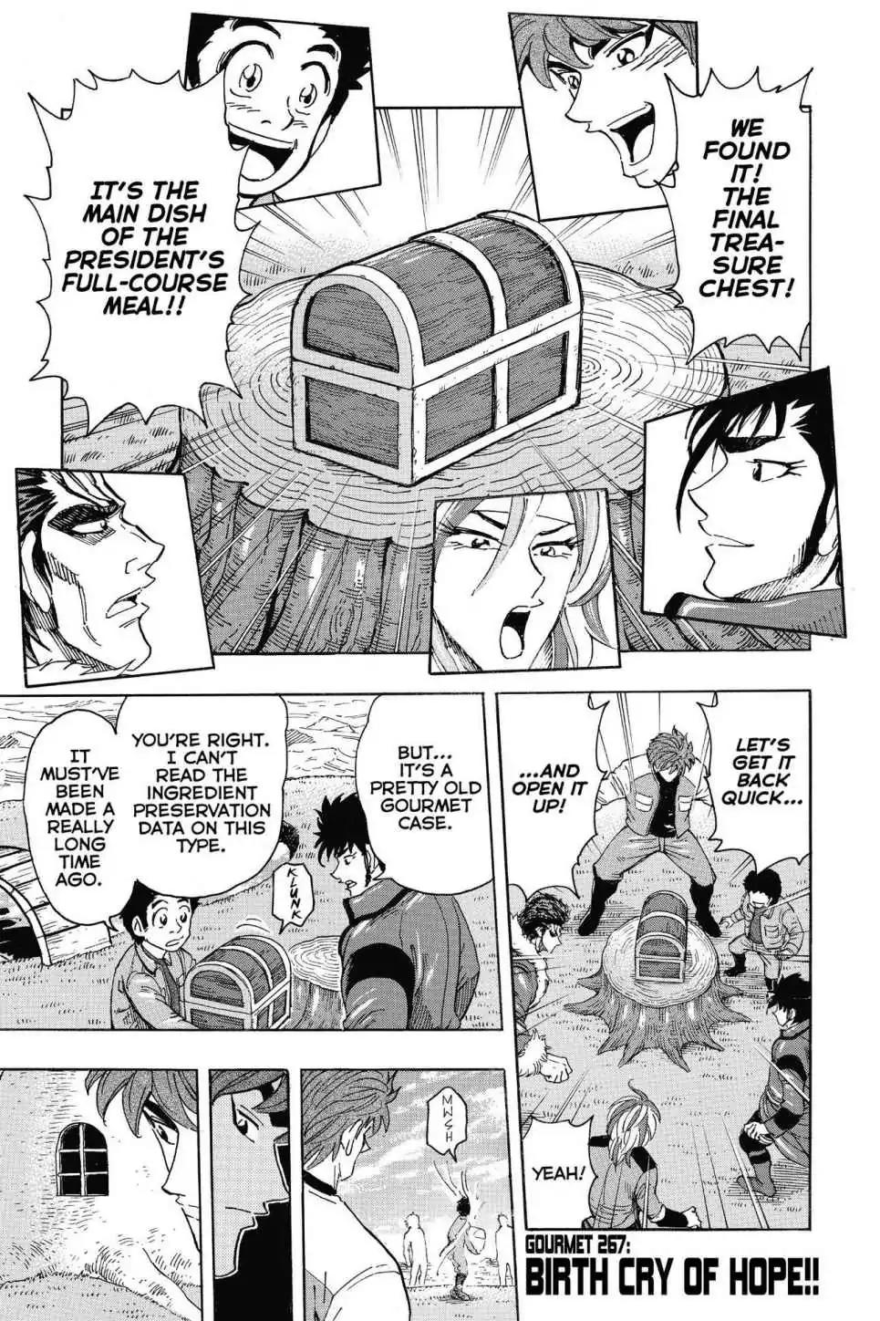 Toriko Chapter 267 page 1 - Chapter 267: Vol.30 Gourmet 267: Birth Cry of Hope!!