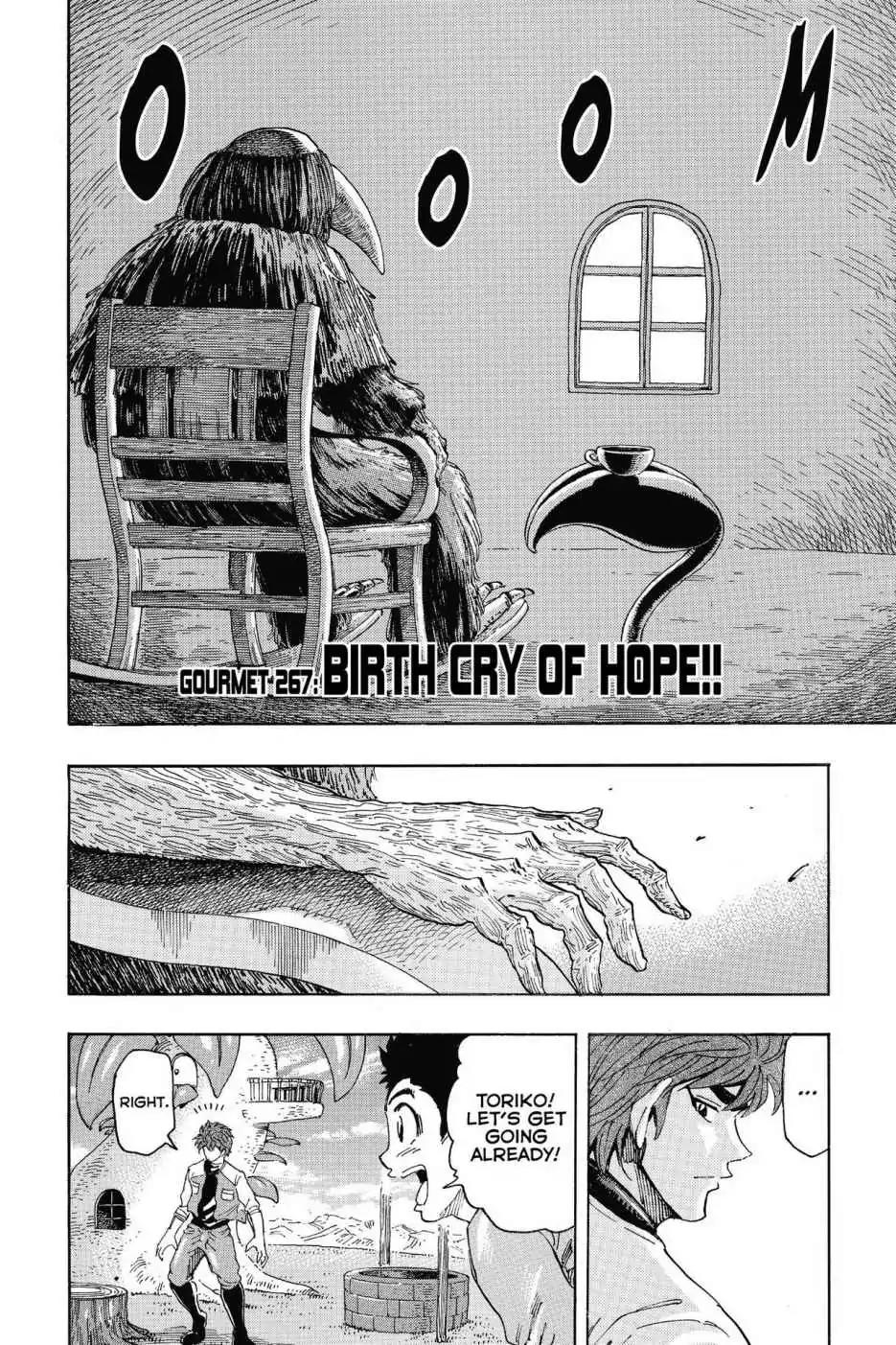 Toriko Chapter 267 page 2 - Chapter 267: Vol.30 Gourmet 267: Birth Cry of Hope!!