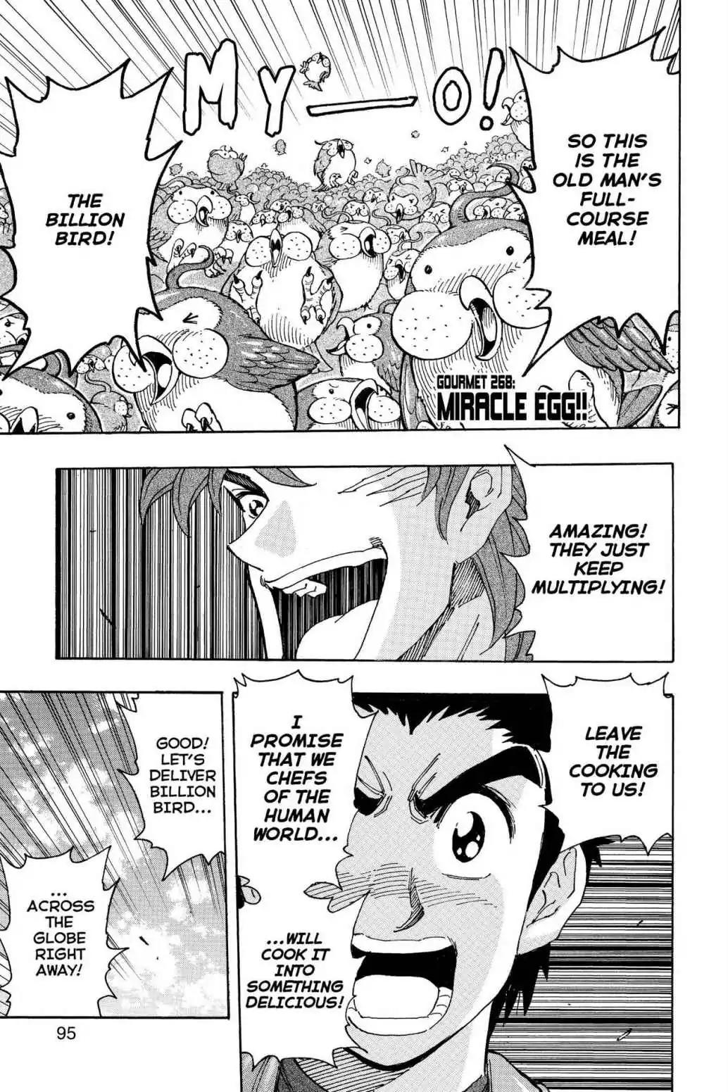 Toriko Chapter 268 page 1 - Chapter 268: Vol.30 Gourmet 268: Miracle Egg!!