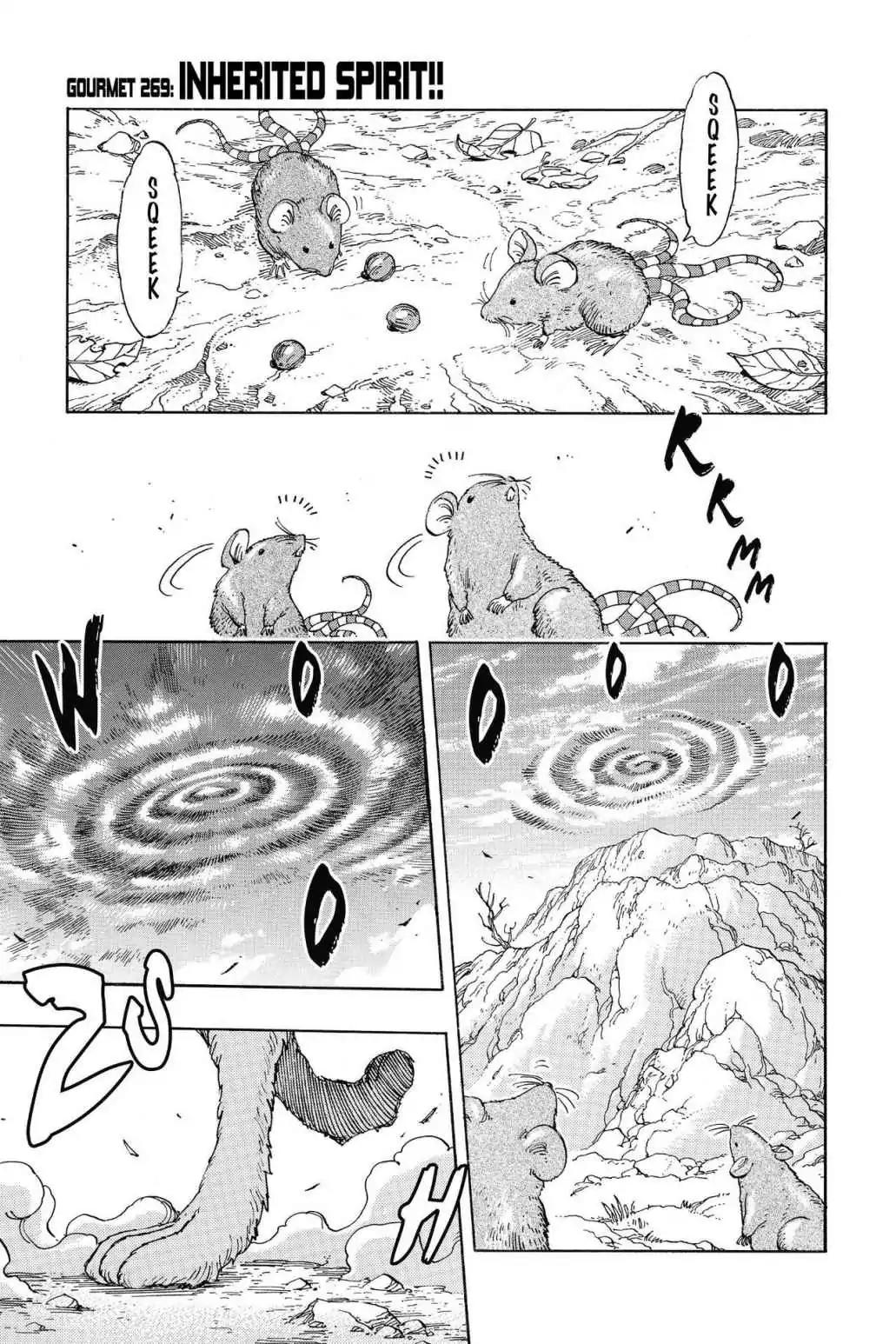 Toriko Chapter 269 page 1 - Chapter 269: Vol.30 Gourmet 269: Inherited Spirit!!
