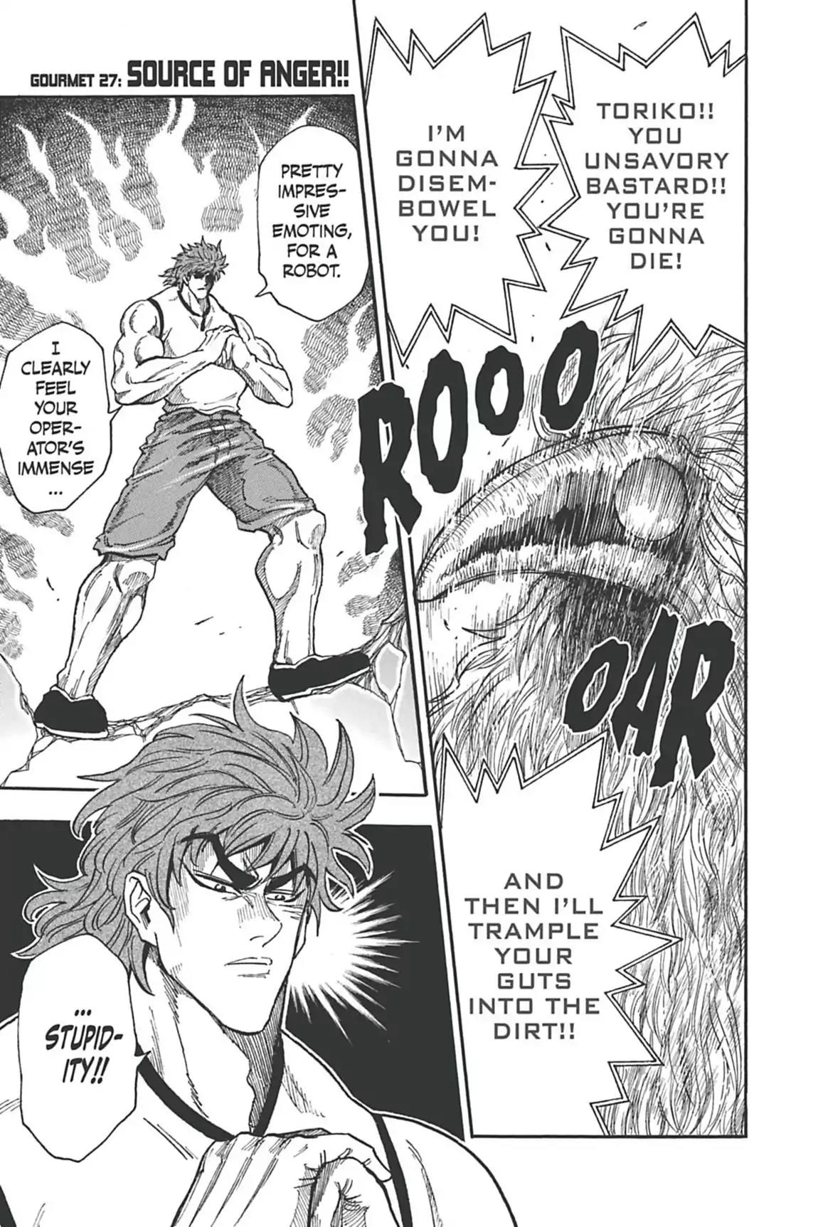 Toriko Chapter 27 page 1 - Chapter 27: Vol.4 Gourmet 27: Source of Anger!!