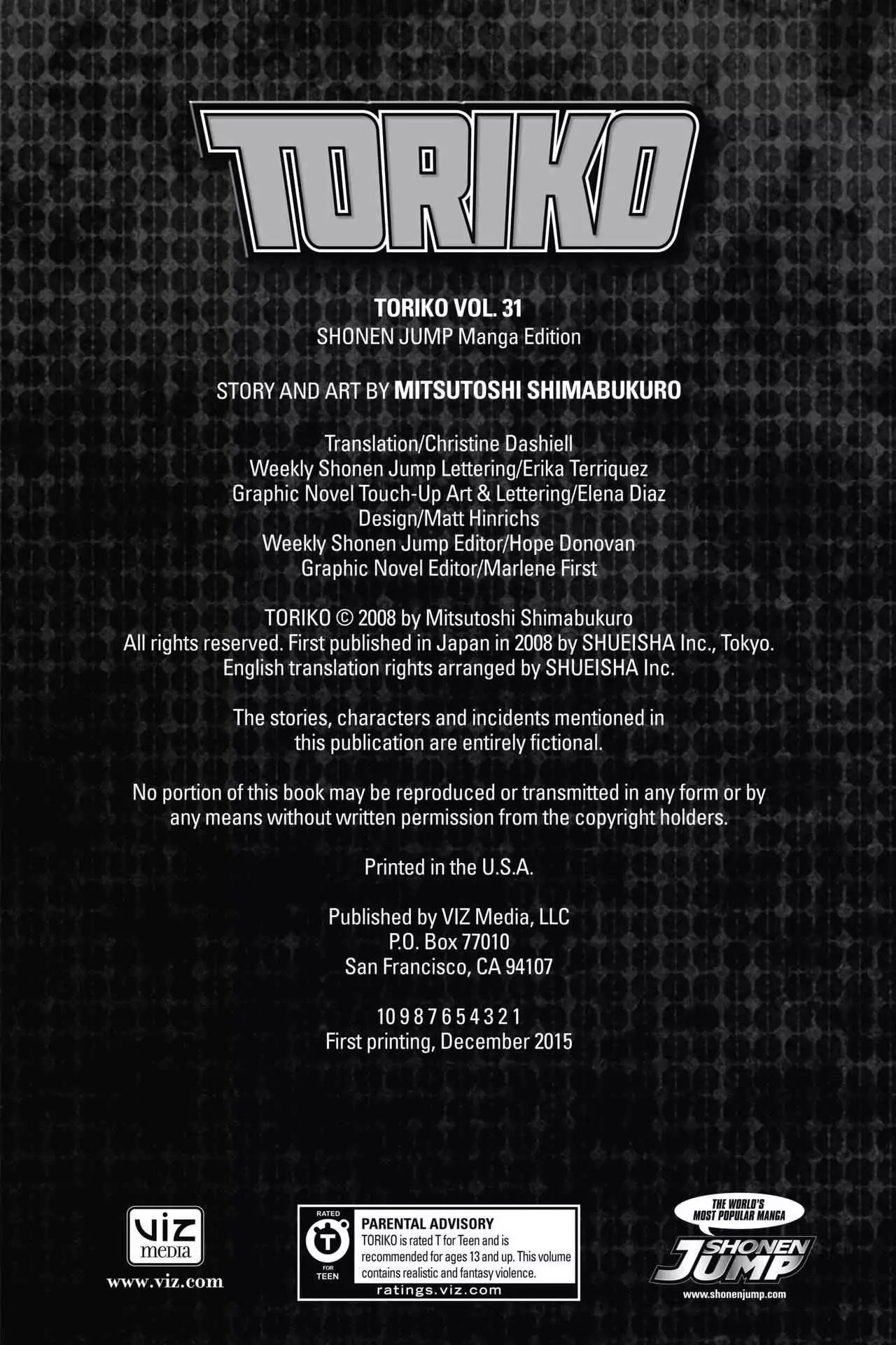 Toriko Chapter 273 page 3 - Chapter 273: Vol.31 Gourmet 273: Bay of Evil Spirits!!