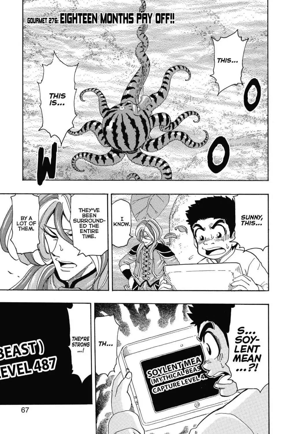 Toriko Chapter 276 page 1 - Chapter 276: Vol.31 Gourmet 276: Eighteen Months Pay Off!!