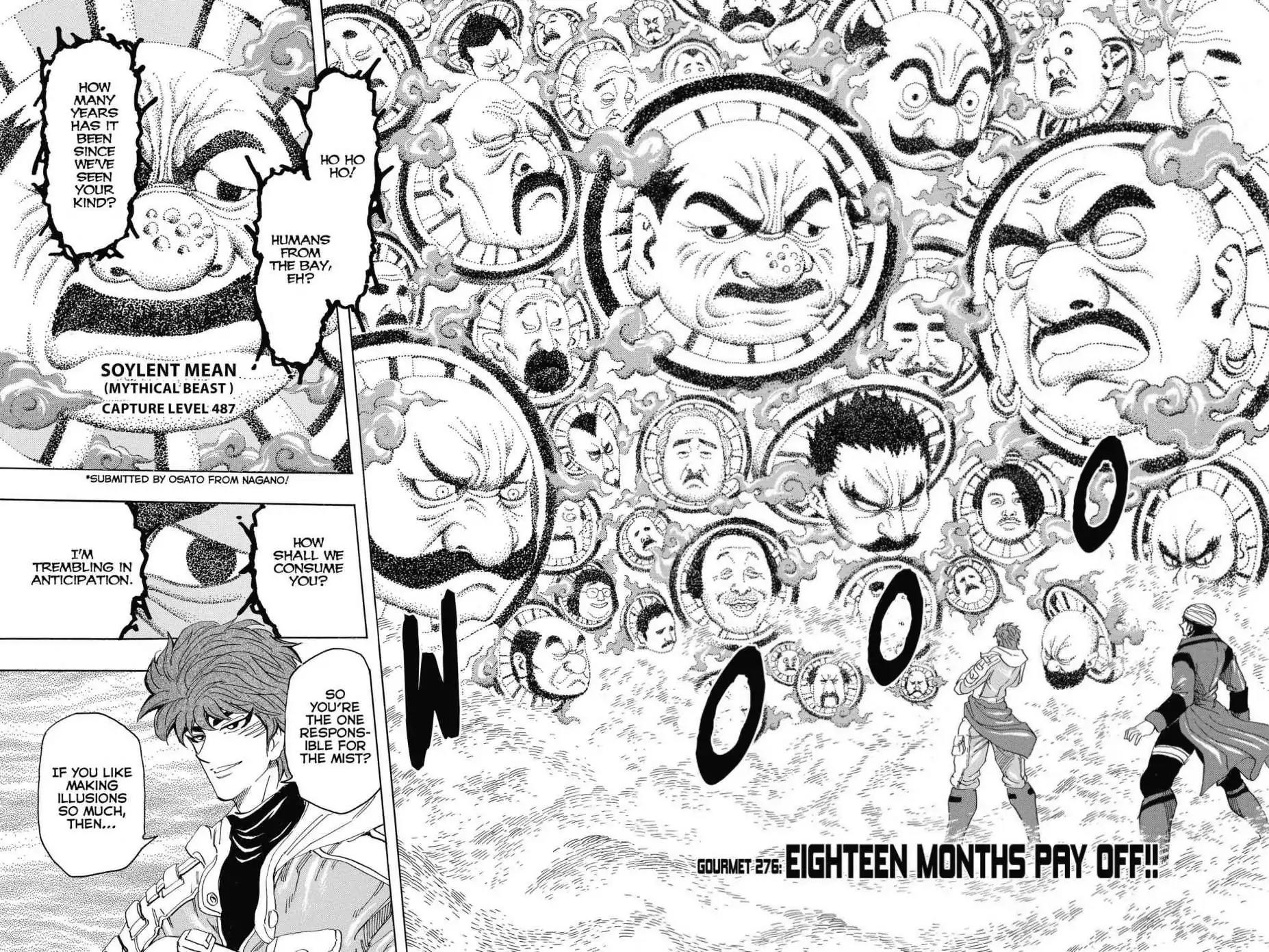 Toriko Chapter 276 page 2 - Chapter 276: Vol.31 Gourmet 276: Eighteen Months Pay Off!!