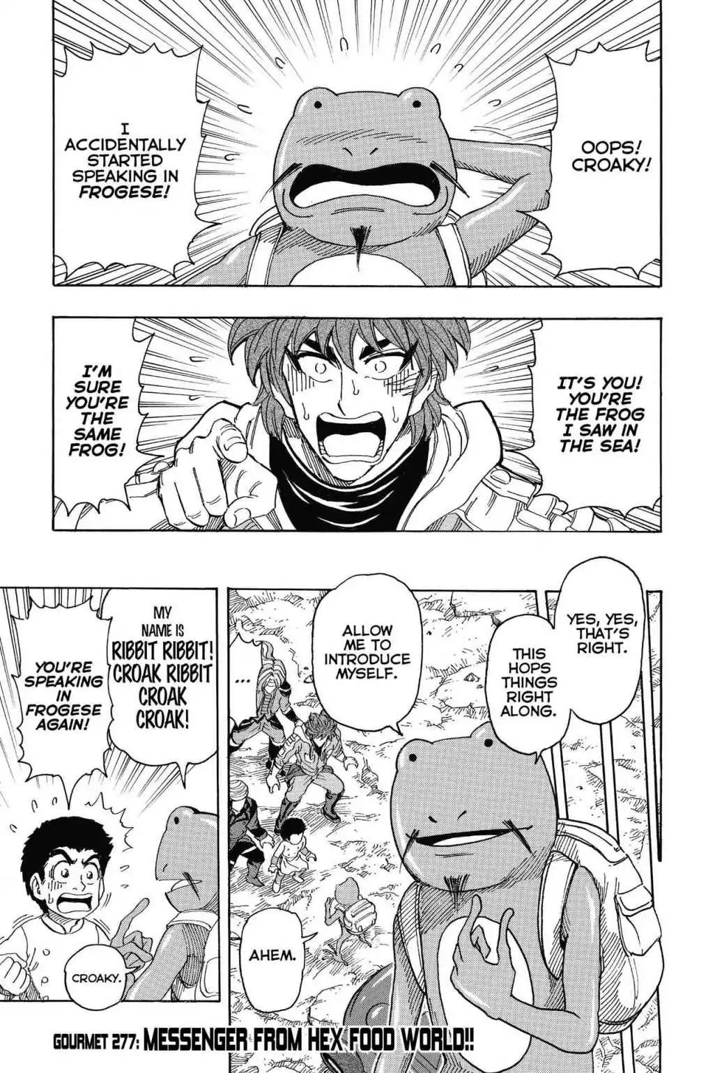 Toriko Chapter 277 page 1 - Chapter 277: Vol.31 Gourmet 277: Message From Hex Food World!!
