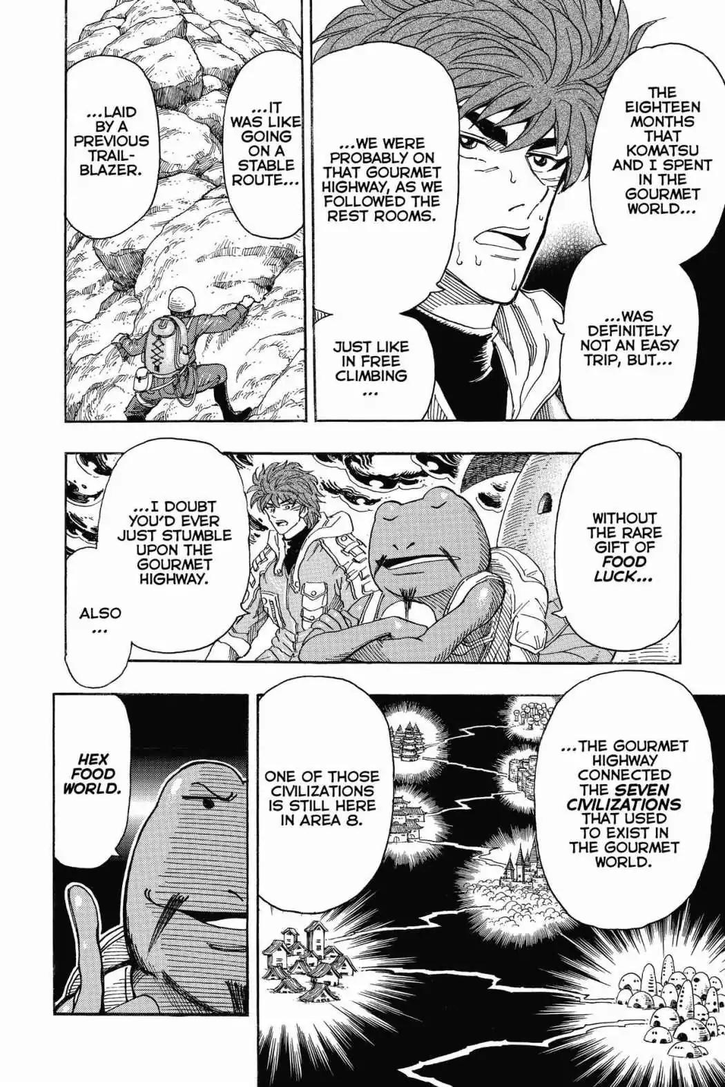 Toriko Chapter 277 page 14 - Chapter 277: Vol.31 Gourmet 277: Message From Hex Food World!!