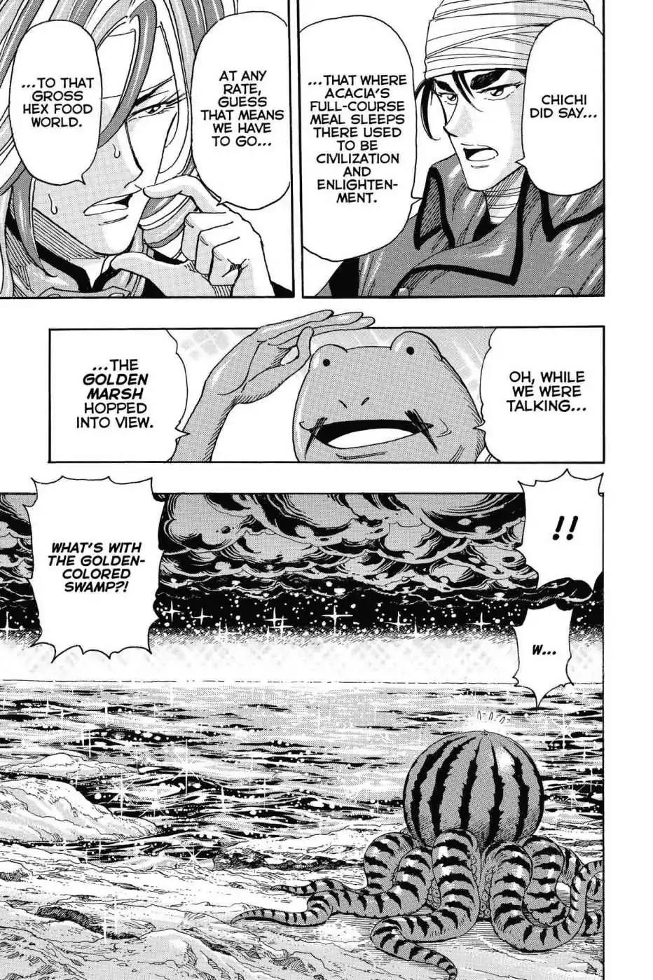 Toriko Chapter 277 page 15 - Chapter 277: Vol.31 Gourmet 277: Message From Hex Food World!!