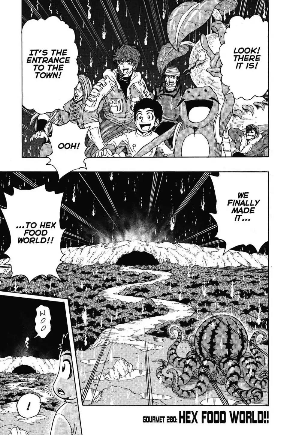 Toriko Chapter 280 page 1 - Chapter 280: Vol.31 Gourmet 280: Hex Food World!!