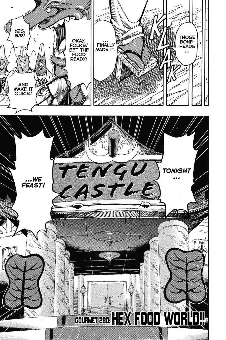 Toriko Chapter 280 page 3 - Chapter 280: Vol.31 Gourmet 280: Hex Food World!!