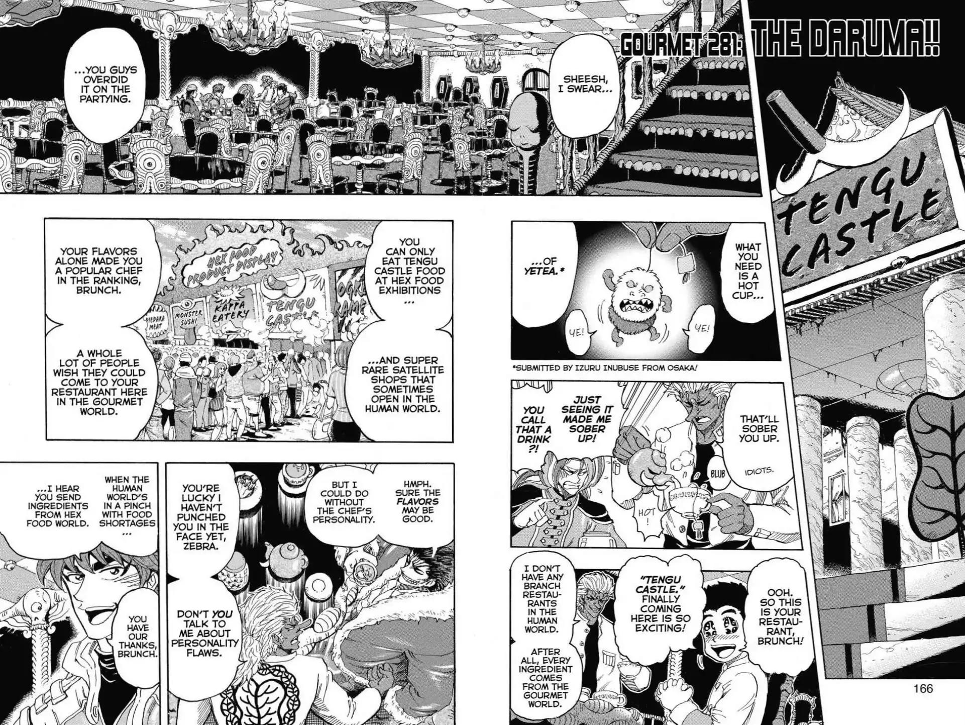 Toriko Chapter 281 page 2 - Chapter 281: Vol.31 Gourmet 281: The Daruma!!