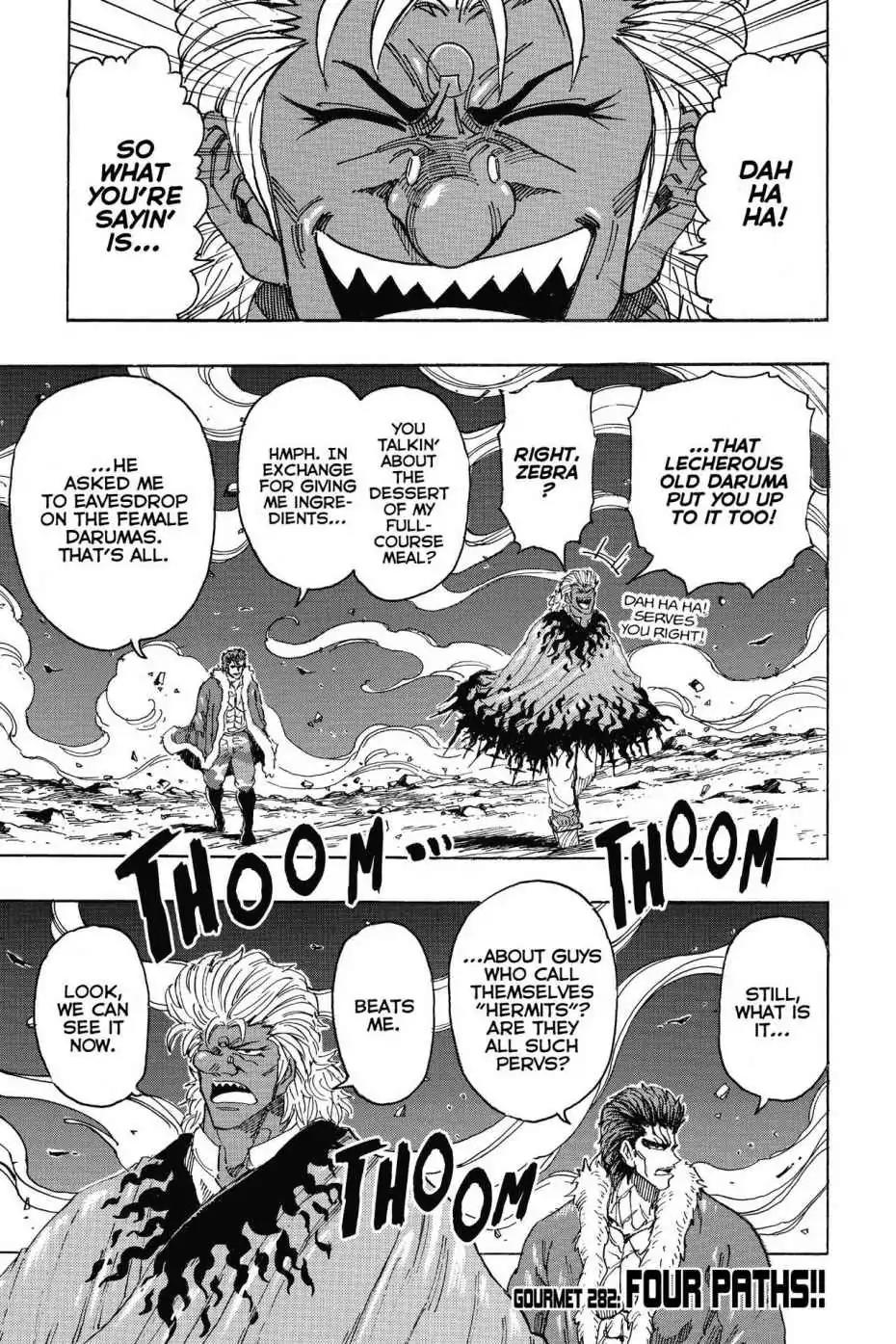 Toriko Chapter 282 page 1 - Chapter 282: Vol.31 Gourmet 282: Four Paths!!