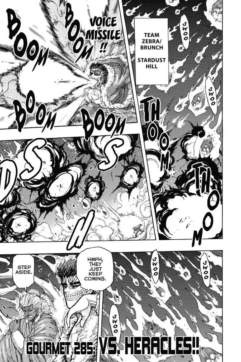 Toriko Chapter 285 page 1 - Chapter 285: Vol.32 Gourmet 285: Vs. Heracles!!