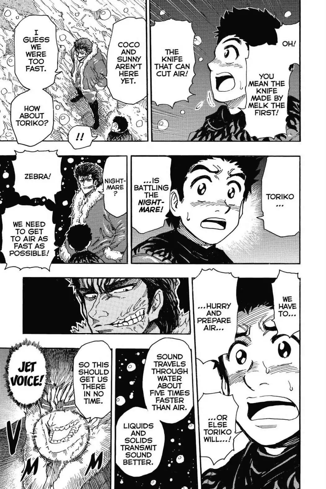 Toriko Chapter 287 page 12 - Chapter 287: Vol.32 Gourmet 287: Slow Rain and Air!!