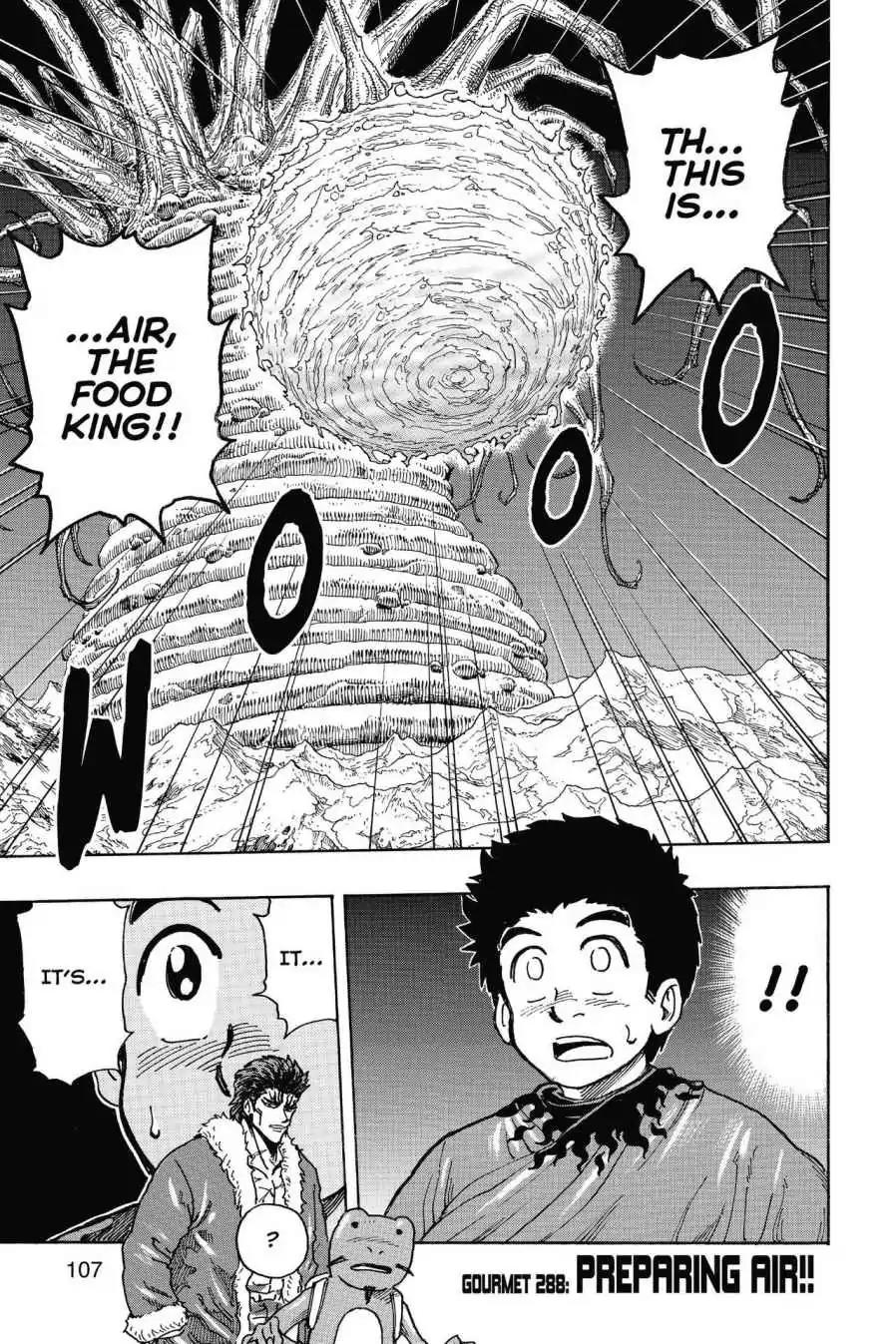 Toriko Chapter 288 page 1 - Chapter 288: Vol.32 Gourmet 288: Preparing Air!!