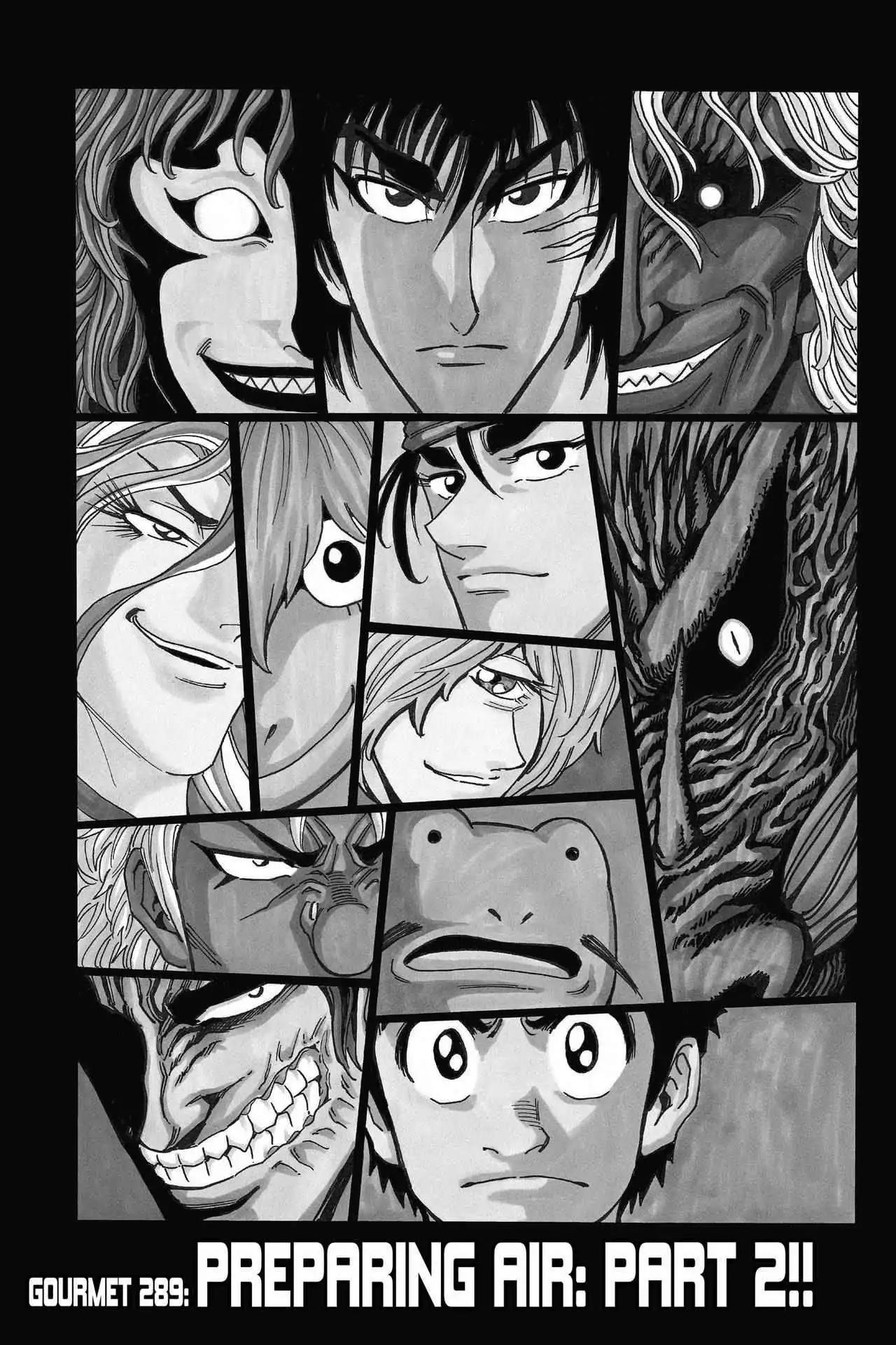 Toriko Chapter 289 page 1 - Chapter 289-p2: Vol.32 Gourmet 289: Preparing Air: Part 2!!