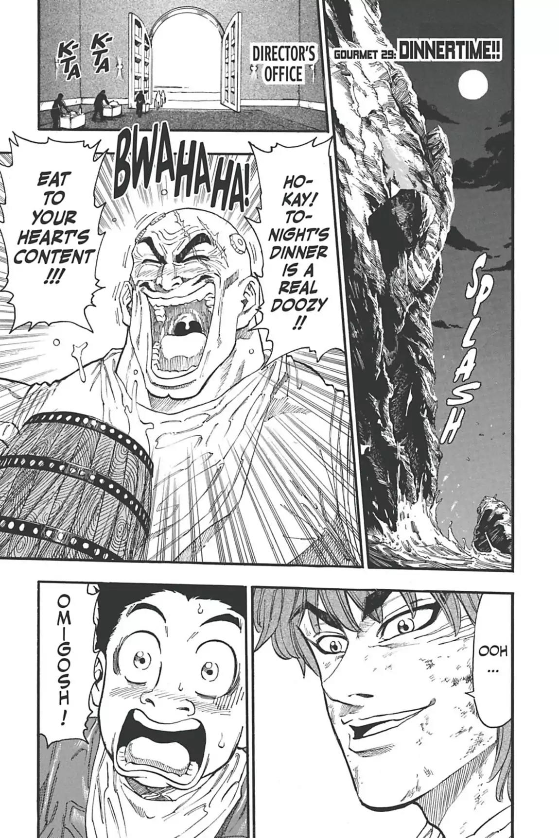 Toriko Chapter 29 page 1 - Chapter 29: Vol.4 Gourmet 29: Dinnertime!!