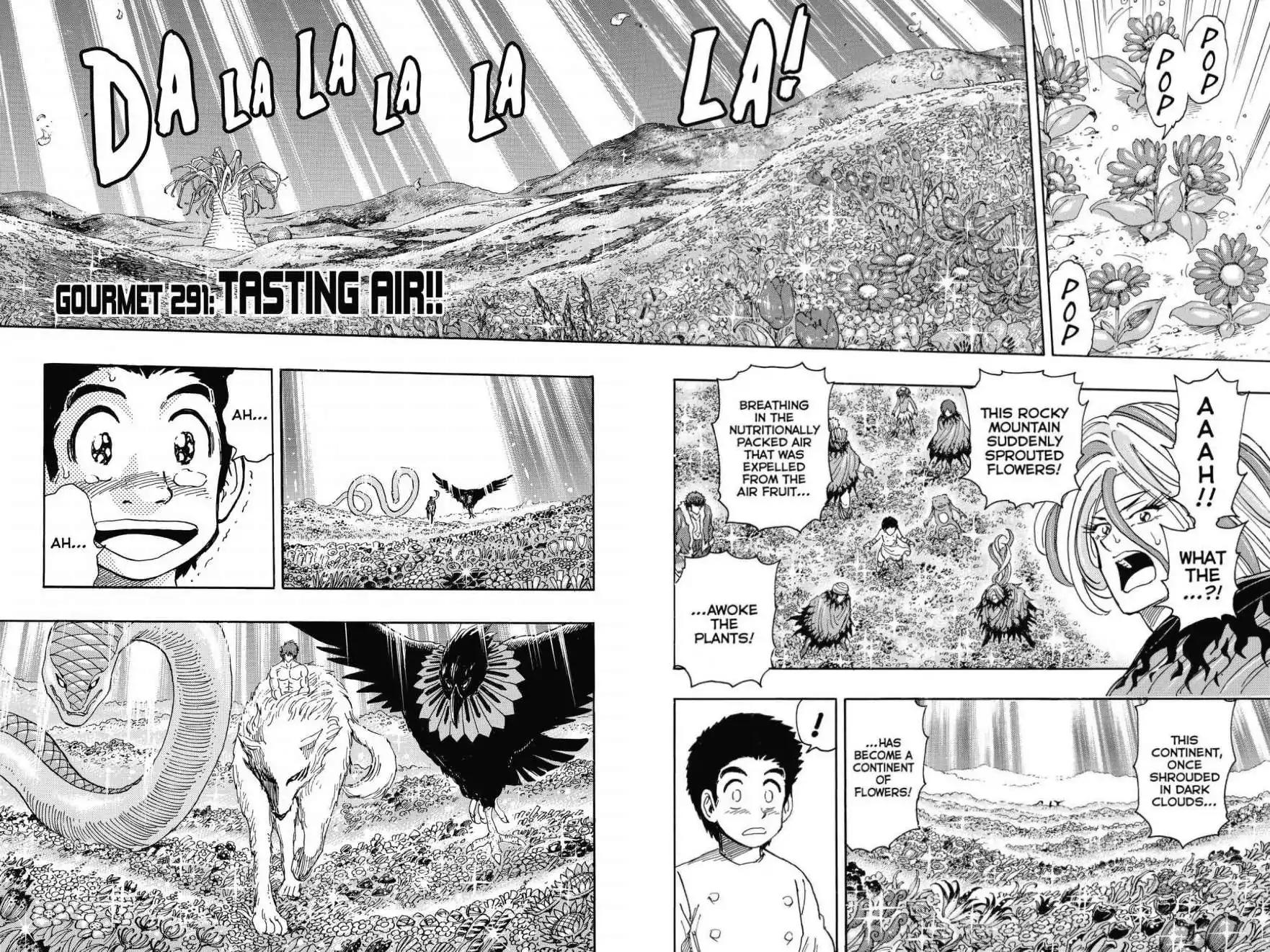 Toriko Chapter 291 page 4 - Chapter 291: Vol.32 Gourmet 291: Tastitng Air!!