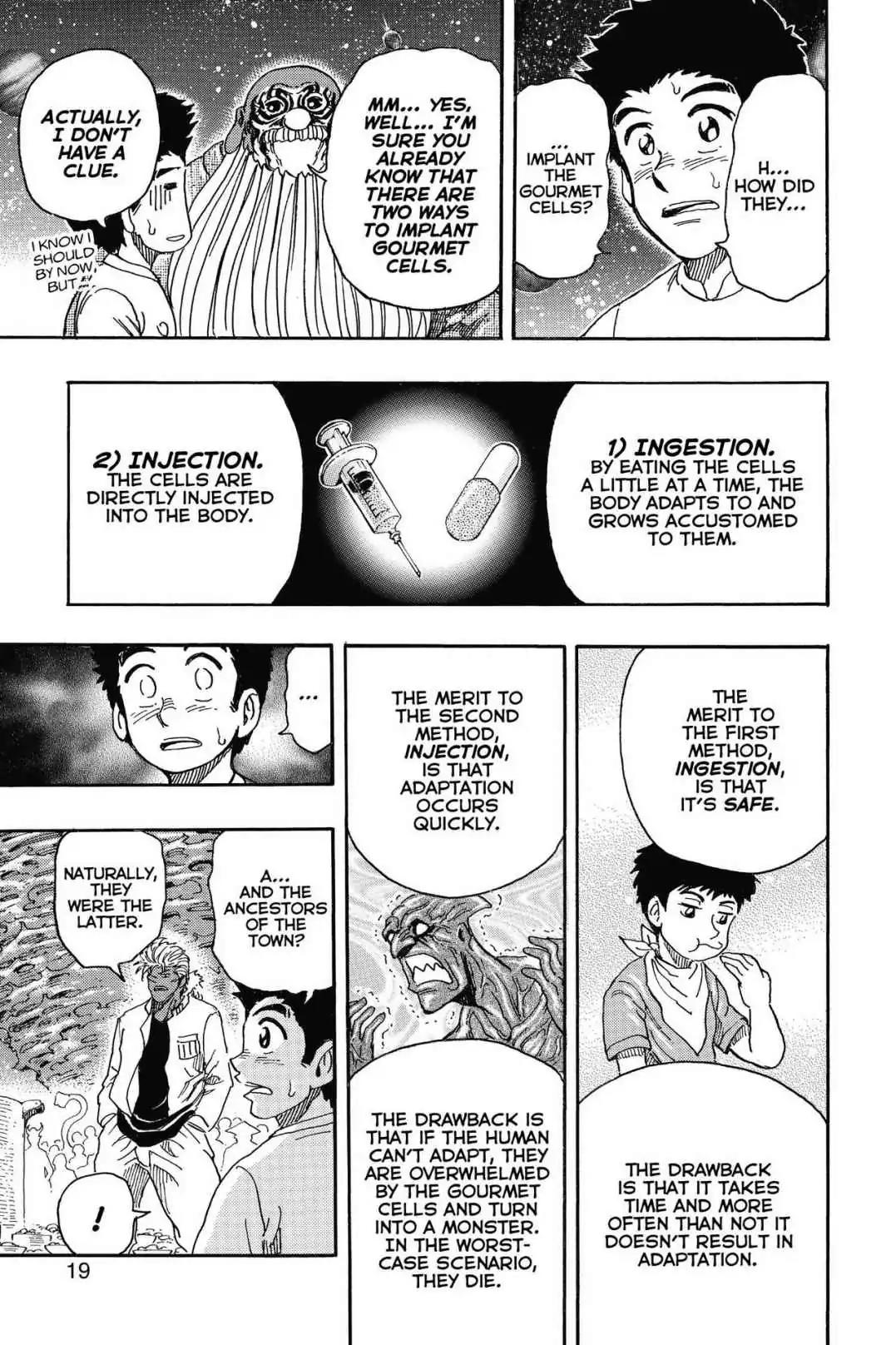 Toriko Chapter 292 page 18 - Chapter 292: Vol.33 Gourmet 292: Gourmet Cell Mystery!!