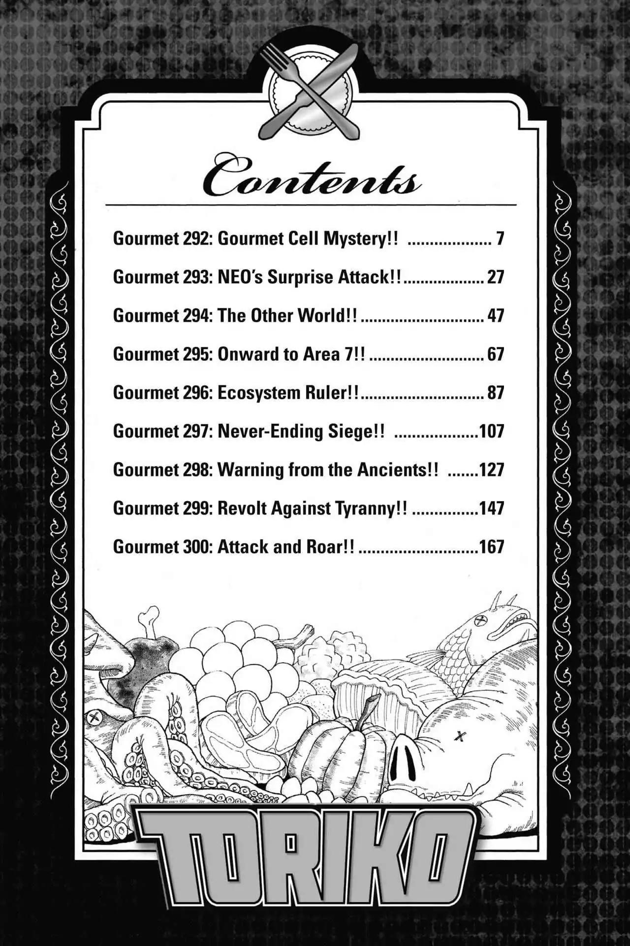Toriko Chapter 292 page 6 - Chapter 292: Vol.33 Gourmet 292: Gourmet Cell Mystery!!