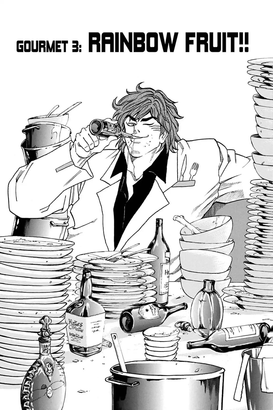 Toriko Chapter 3 page 1 - Chapter 3: Vol.1 Gourmet 3: Rainbow Fruit!!