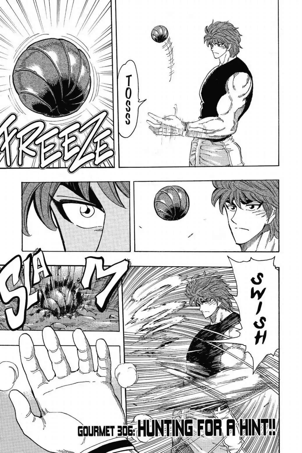 Toriko Chapter 306 page 1 - Chapter 306: Vol.34 Gourmet 306: Hunting for a Hint!!
