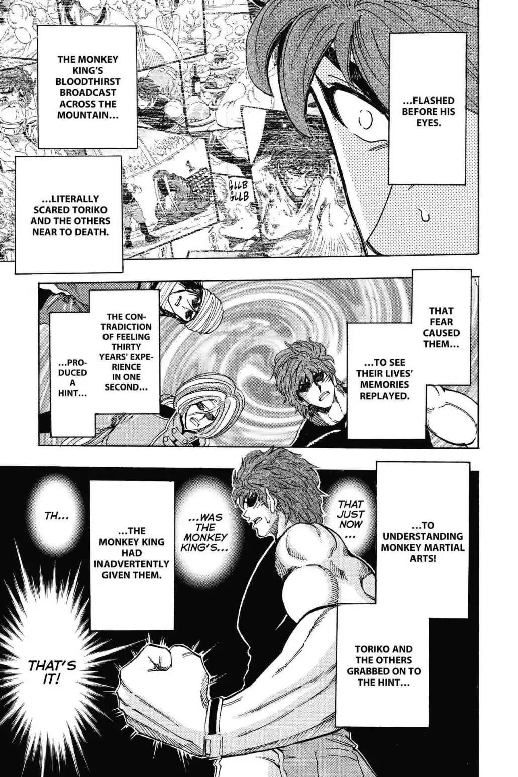 Toriko Chapter 306 page 13 - Chapter 306: Vol.34 Gourmet 306: Hunting for a Hint!!
