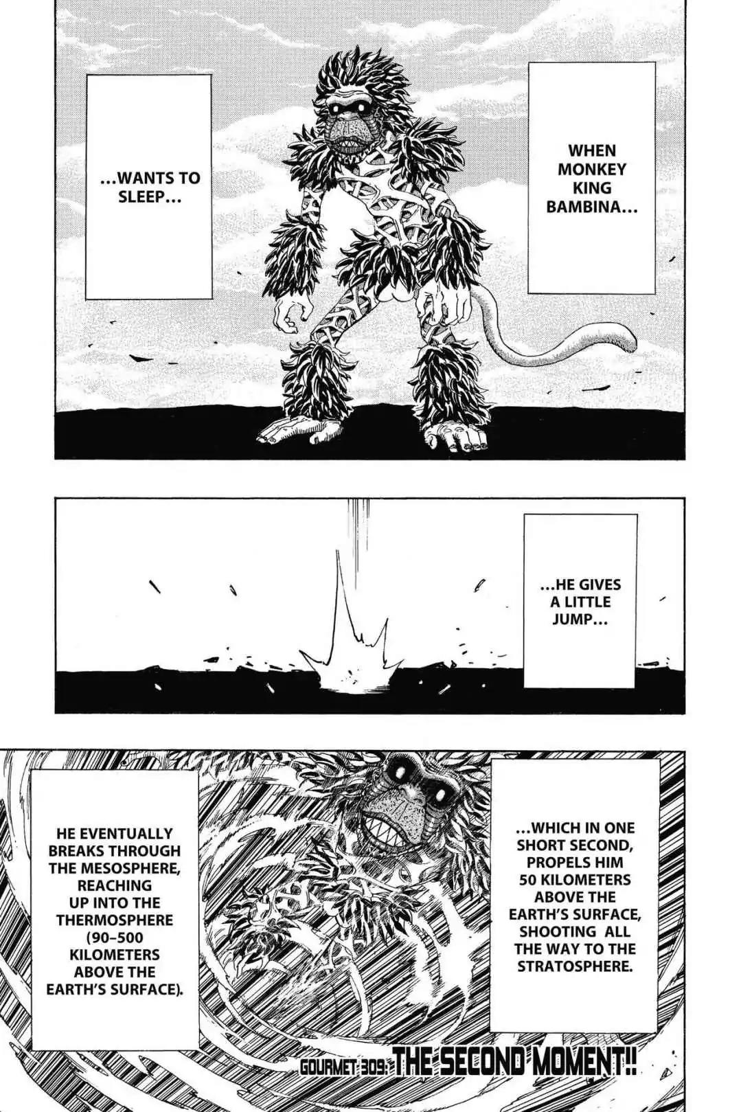 Toriko Chapter 309 page 1 - Chapter 309: Vol.34 Gourmet 309: The Second Moment!!