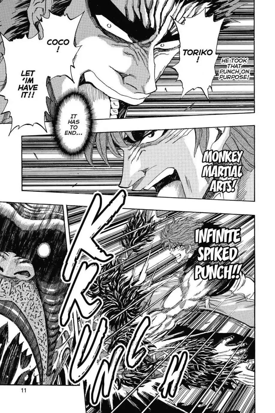 Toriko Chapter 311 page 11 - Chapter 311: Vol.35 Gourmet 311: The Monster Emerges!!