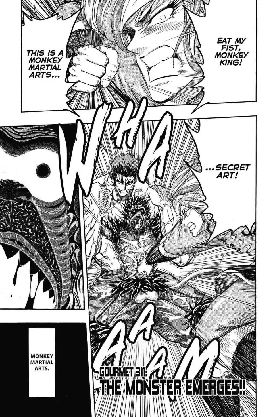 Toriko Chapter 311 page 7 - Chapter 311: Vol.35 Gourmet 311: The Monster Emerges!!