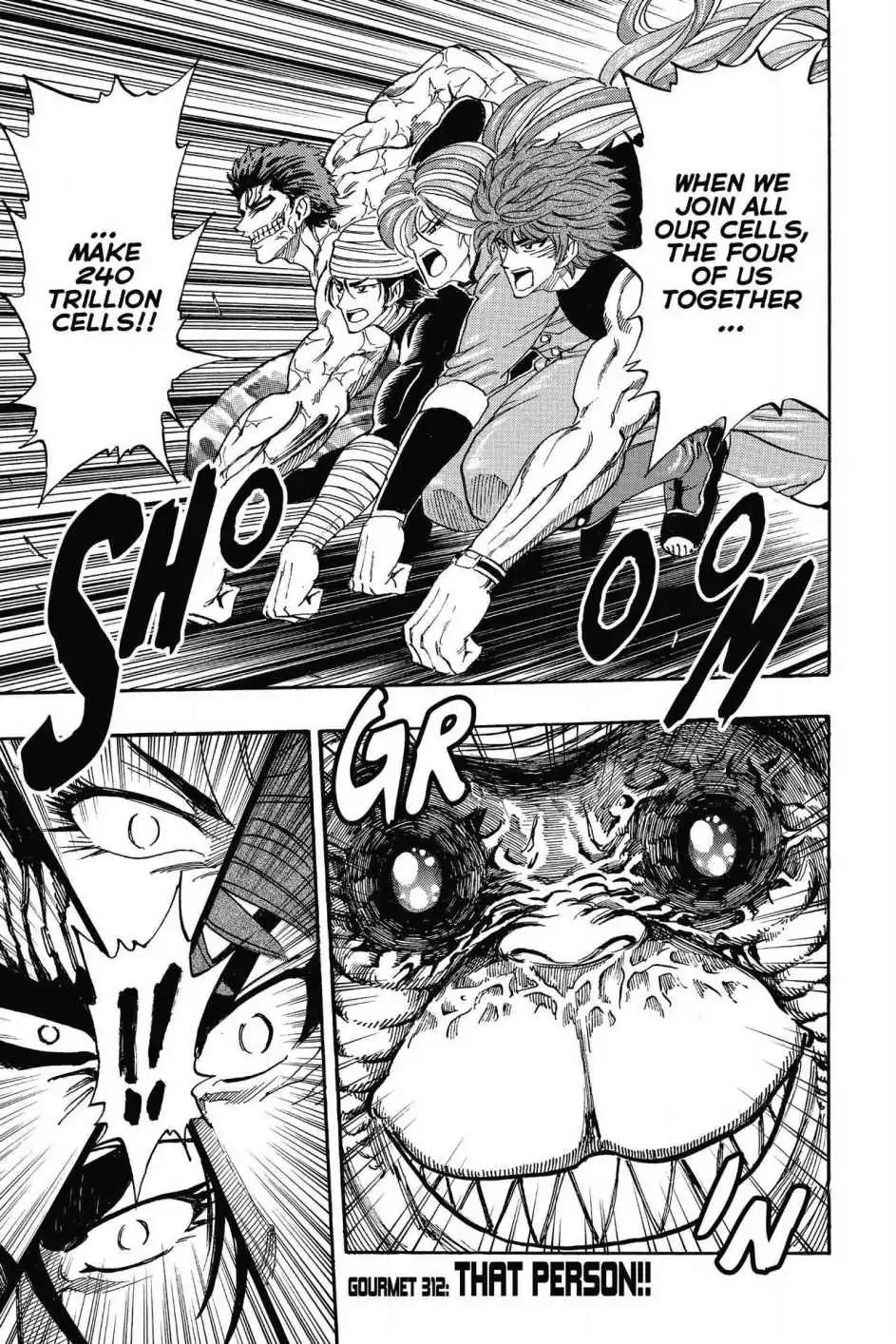 Toriko Chapter 313 page 1 - Chapter 313: Vol.35 Gourmet 313: That Person!!