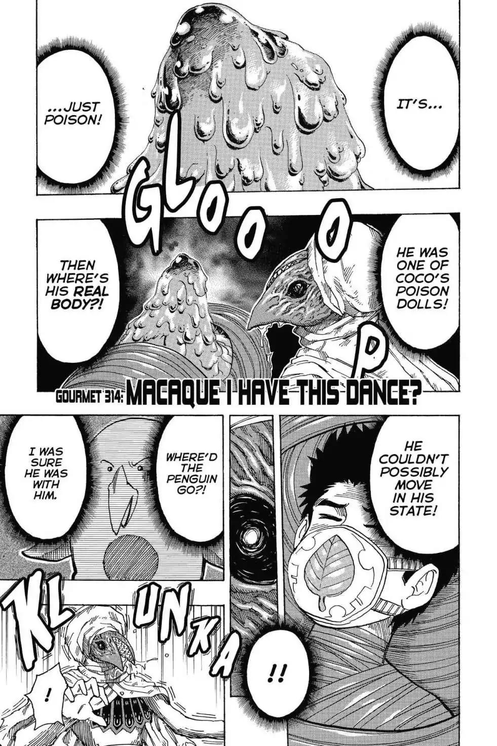 Toriko Chapter 314 page 1 - Chapter 314: Vol.35 Gourmet 314: Macaque I Have This Dance!!