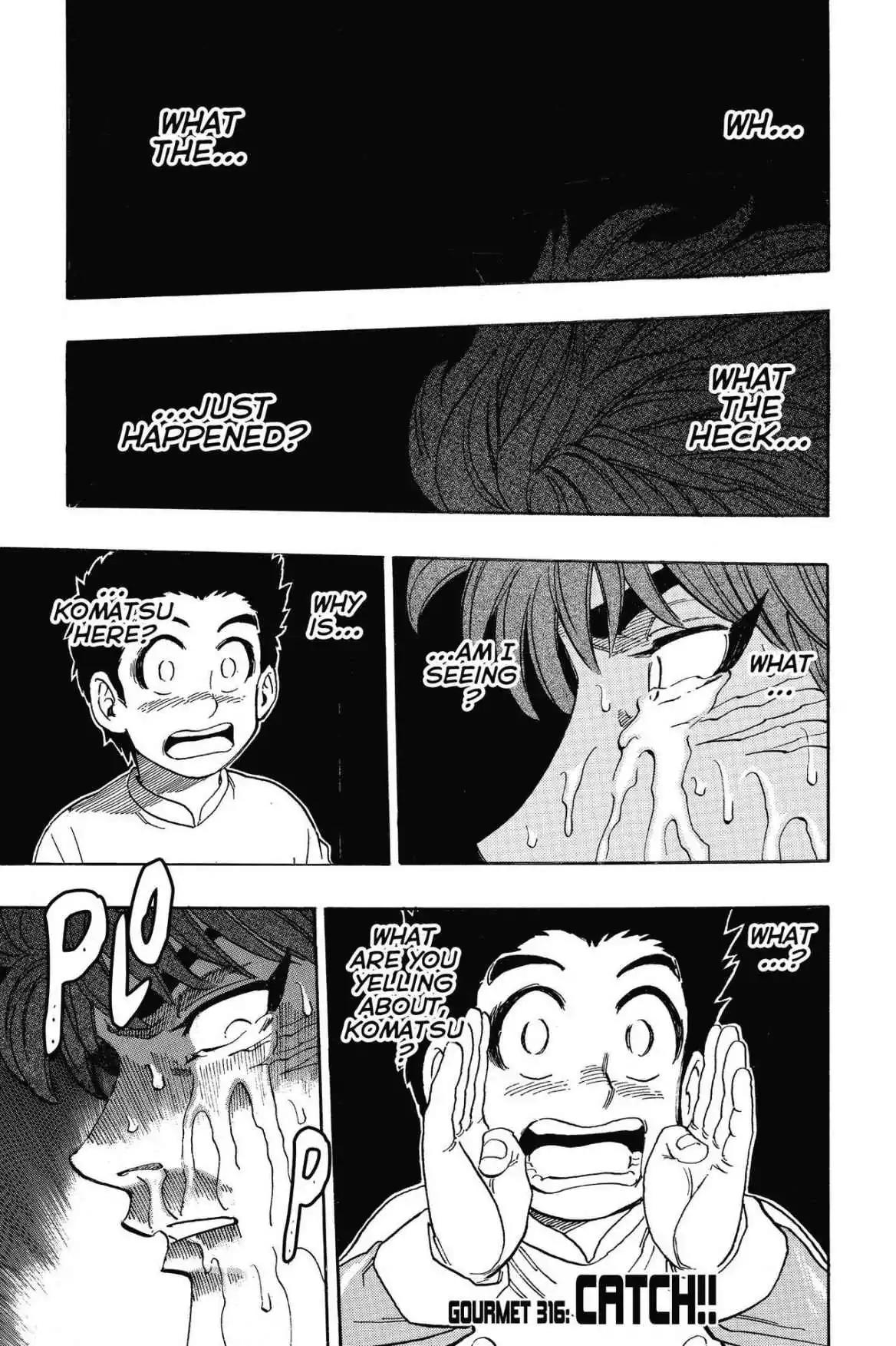 Toriko Chapter 316 page 1 - Chapter 316: Vol.35 Gourmet 316: Catch!!