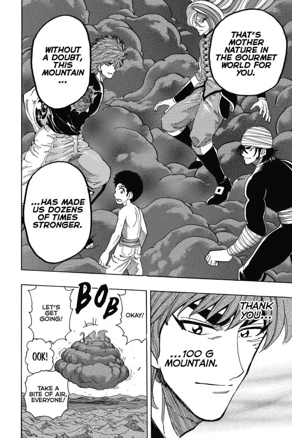 Toriko Chapter 319 page 14 - Chapter 319: Vol.35 Gourmet 319: Down the Mountain We Go!!