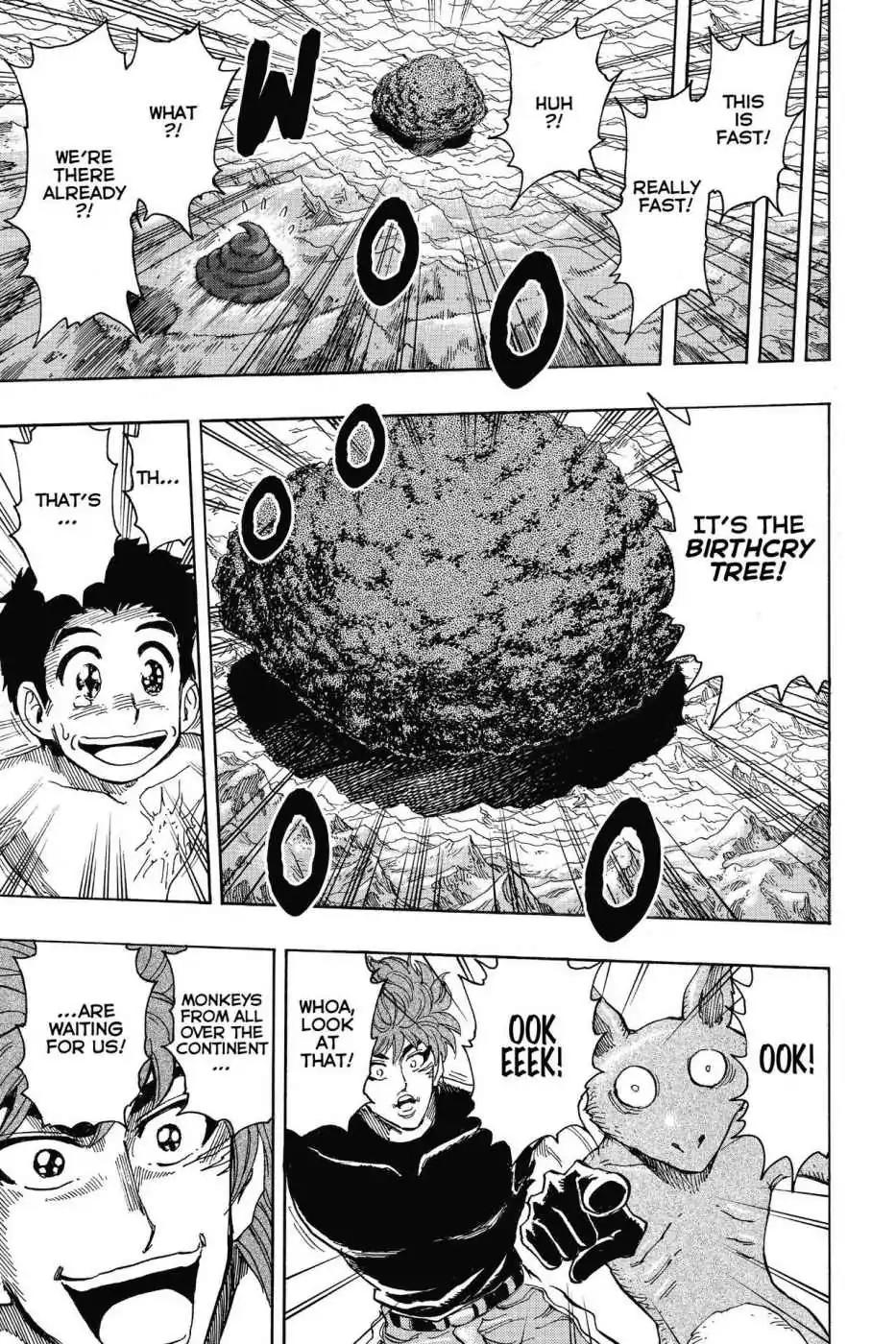 Toriko Chapter 319 page 17 - Chapter 319: Vol.35 Gourmet 319: Down the Mountain We Go!!
