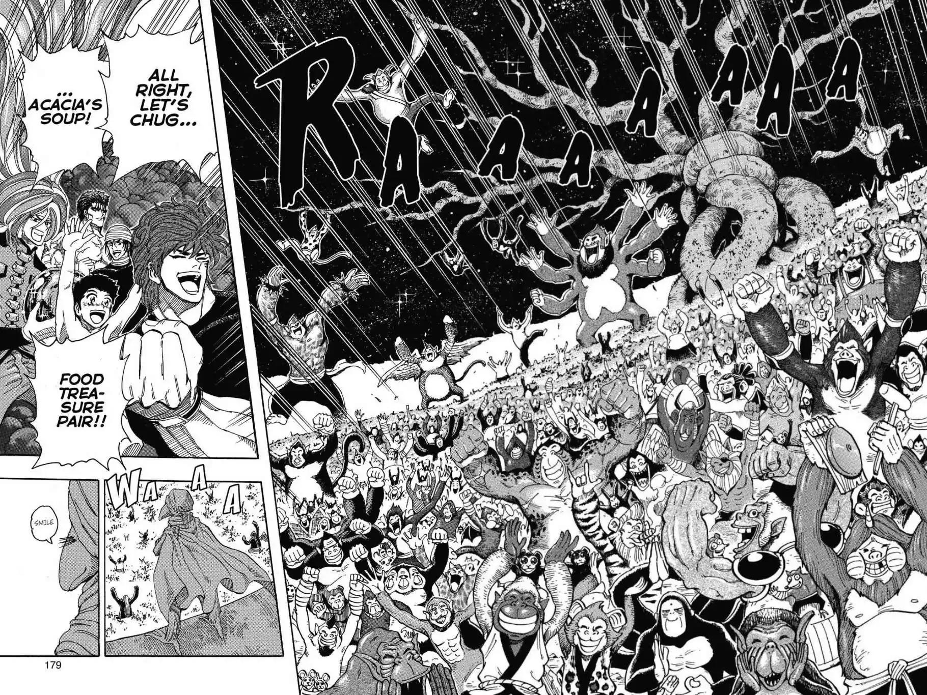 Toriko Chapter 319 page 18 - Chapter 319: Vol.35 Gourmet 319: Down the Mountain We Go!!