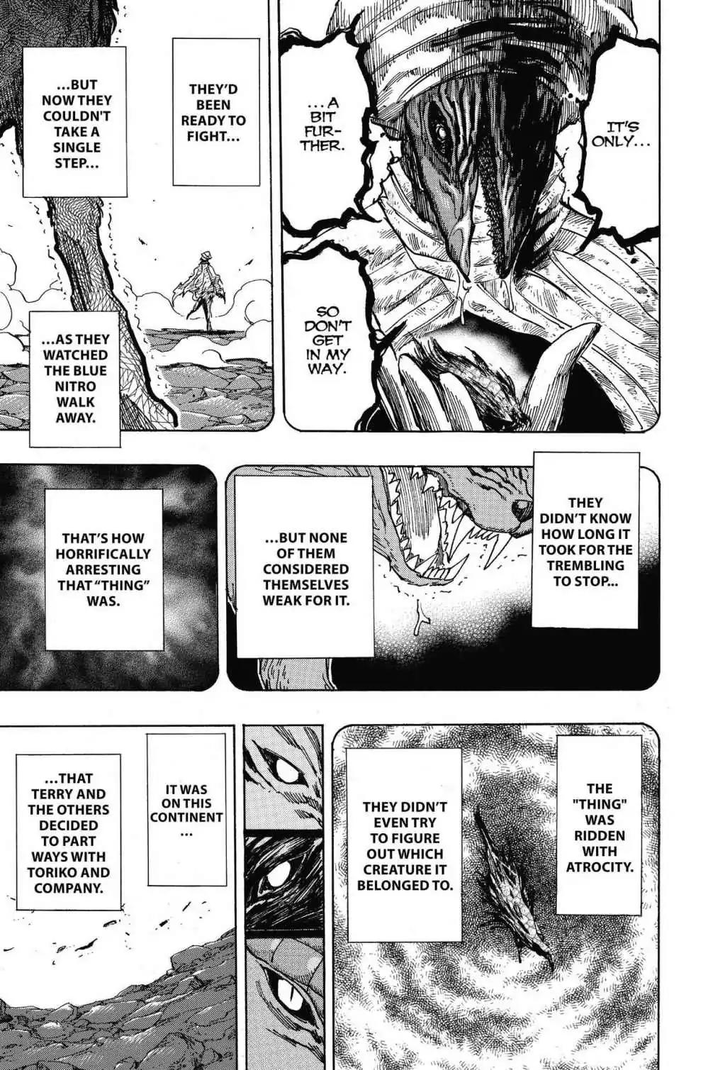 Toriko Chapter 319 page 3 - Chapter 319: Vol.35 Gourmet 319: Down the Mountain We Go!!