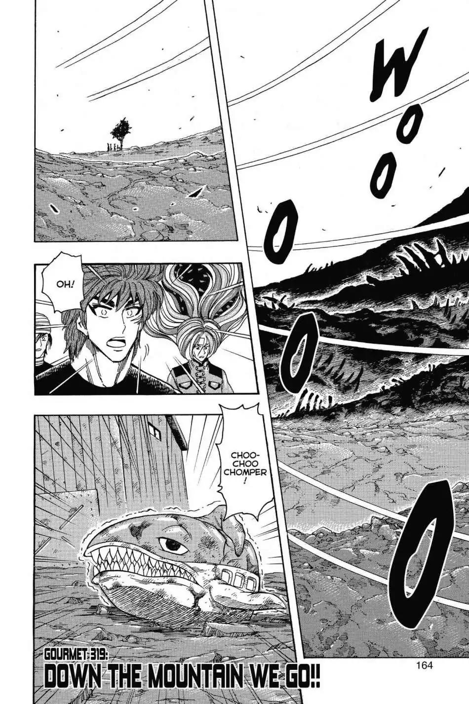 Toriko Chapter 319 page 4 - Chapter 319: Vol.35 Gourmet 319: Down the Mountain We Go!!